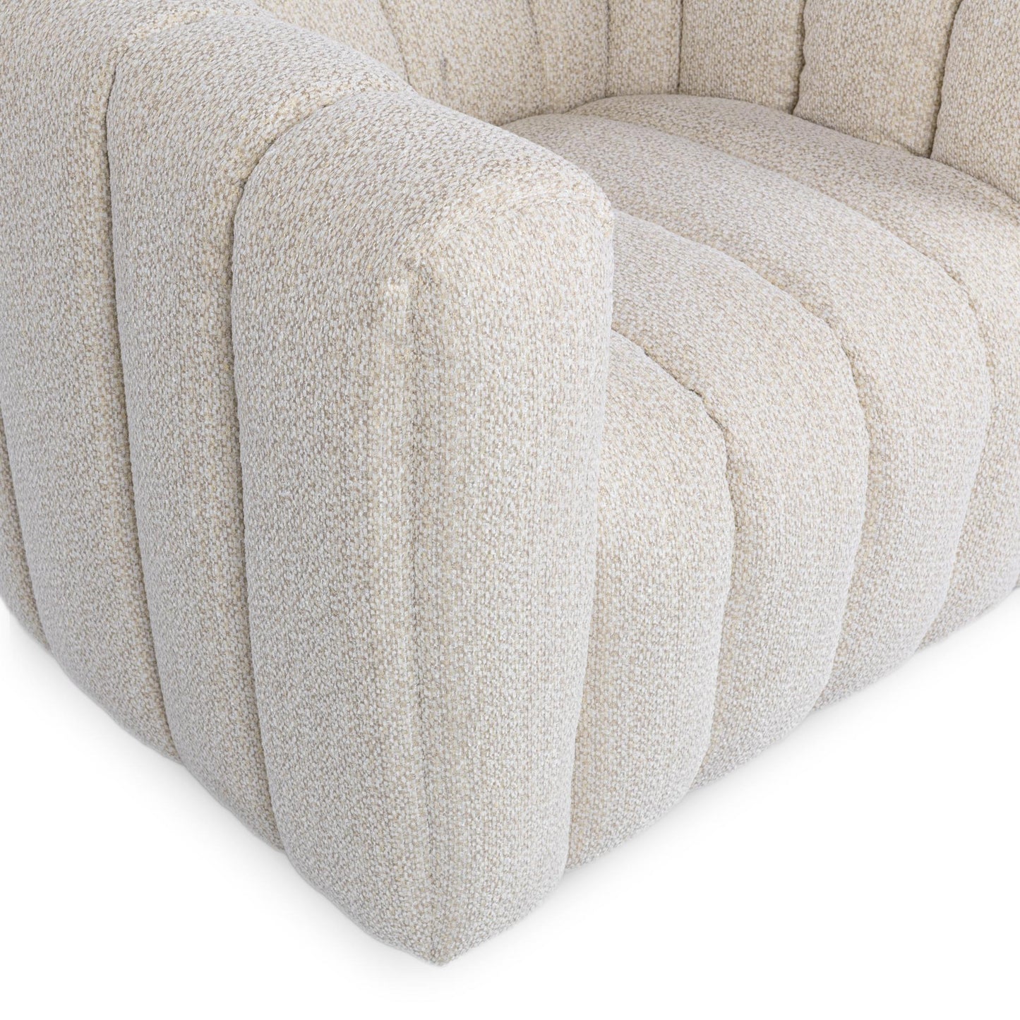 Lexa Cream Swivel Chair - Ornate Home