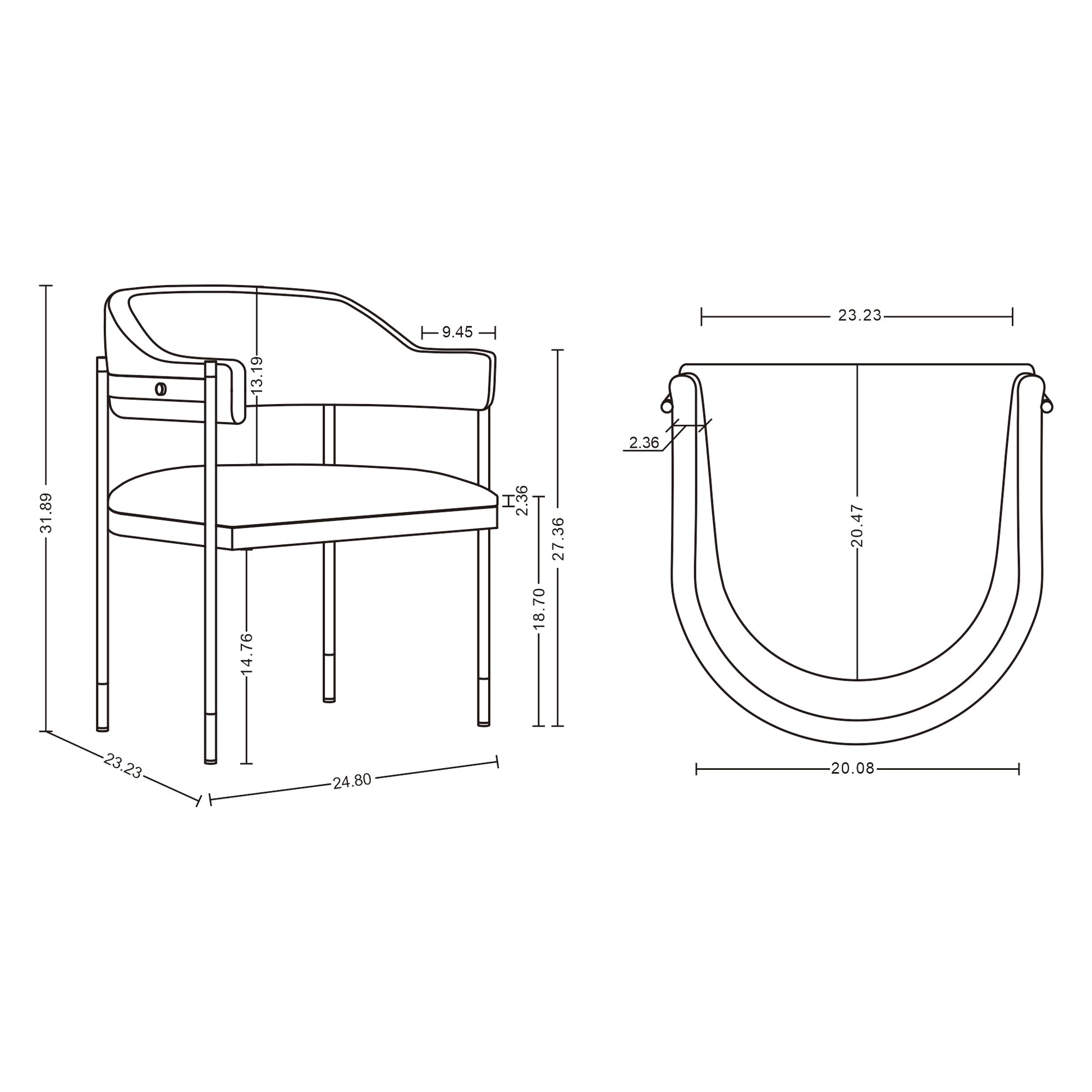 Lia Dining Armchair in Cream - Ornate Home