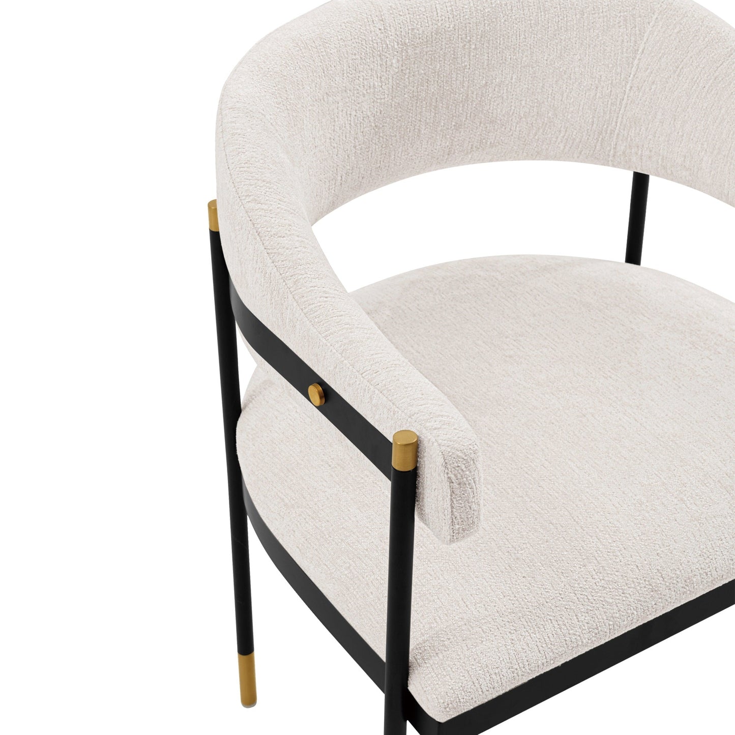 Lia Dining Armchair in Cream (Set of 2) - Ornate Home