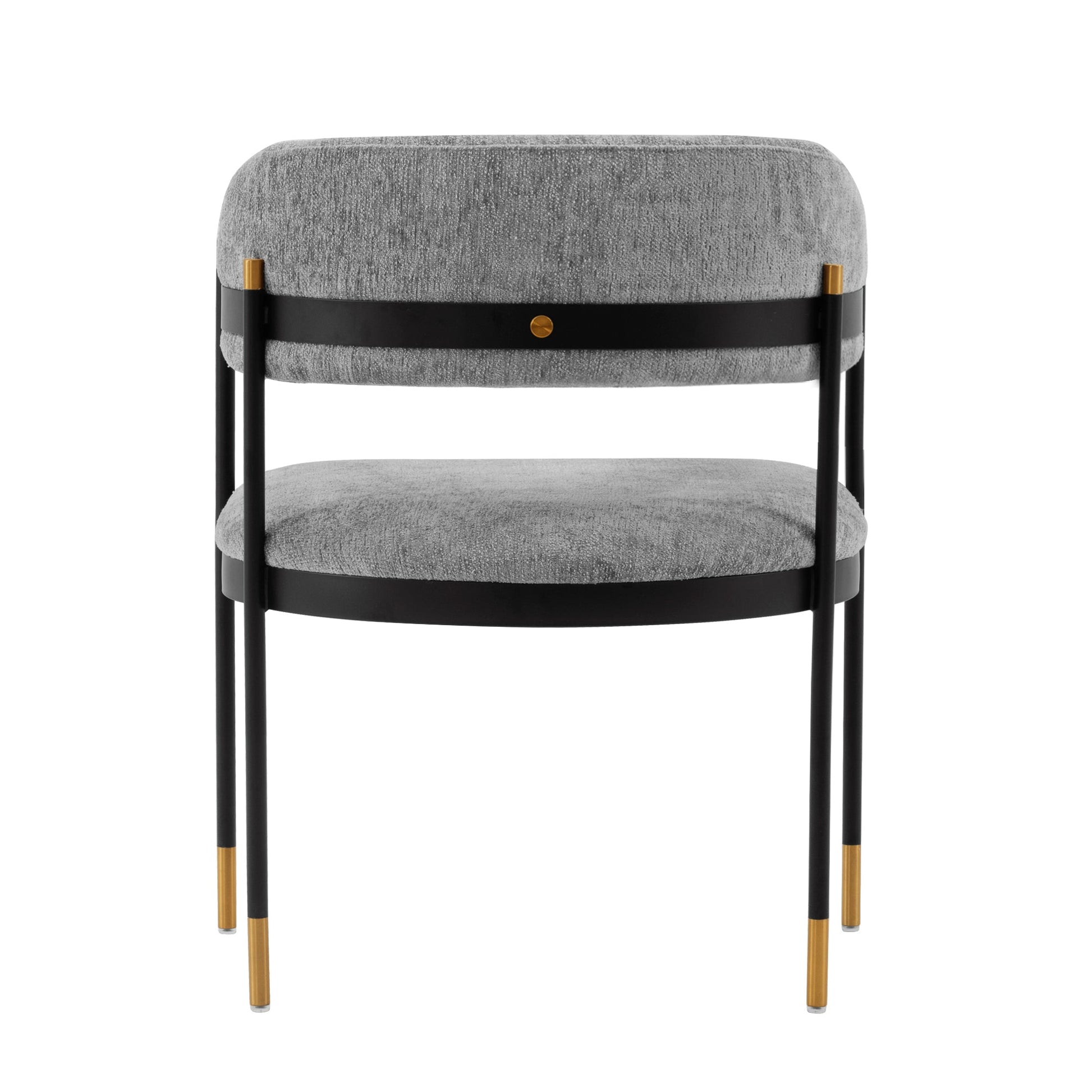 Lia Dining Armchair in Grey (set of 2) - Ornate Home