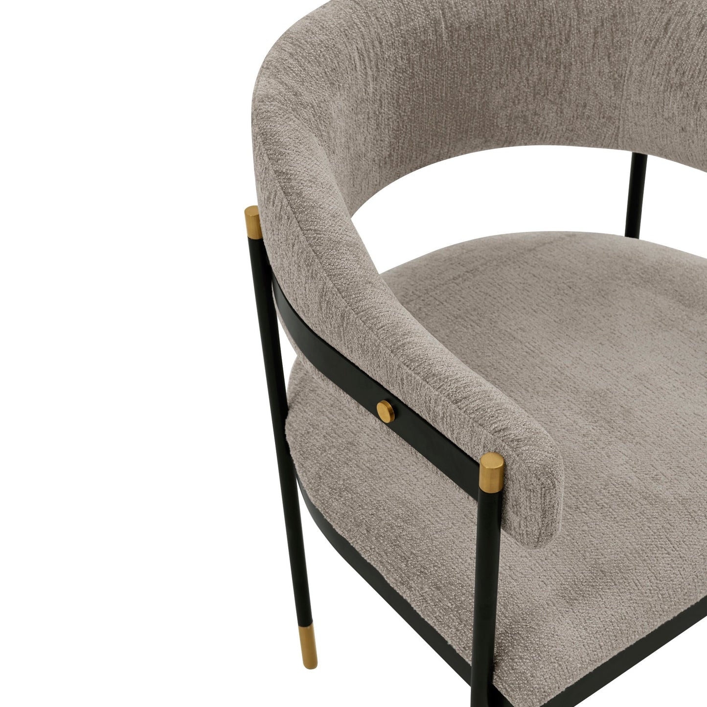 Lia Dining Armchair in Stone (set of 2) - Ornate Home