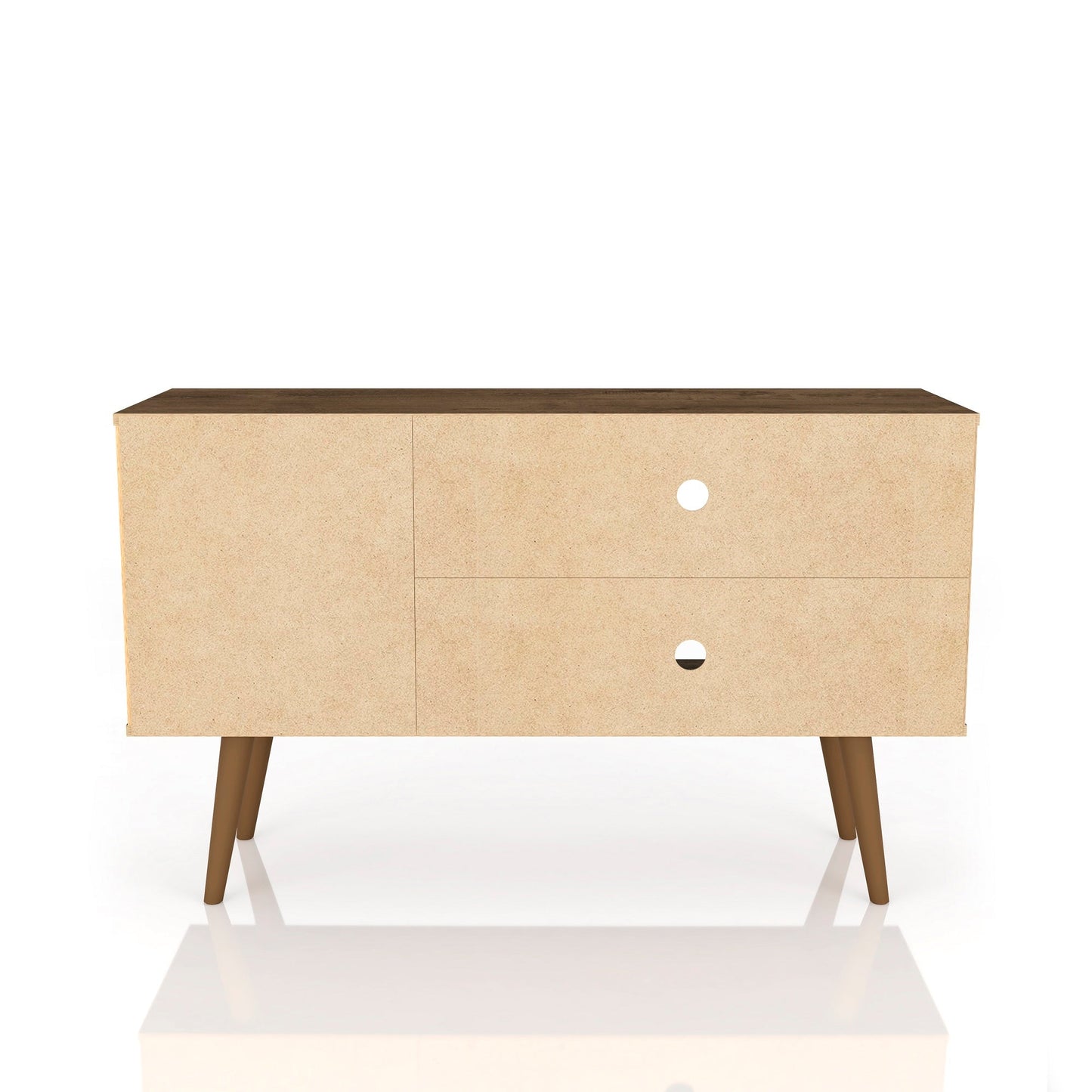 Liberty 42.52 TV Stand in Rustic Brown - Ornate Home