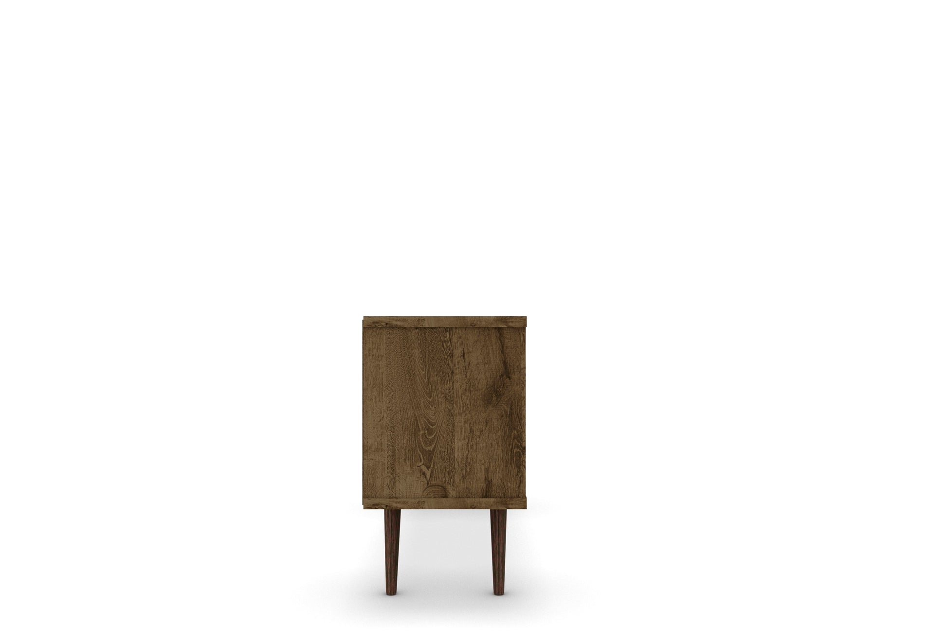 Liberty 53.14" Mid-Century Modern TV Stand in Rustic Brown - Ornate Home