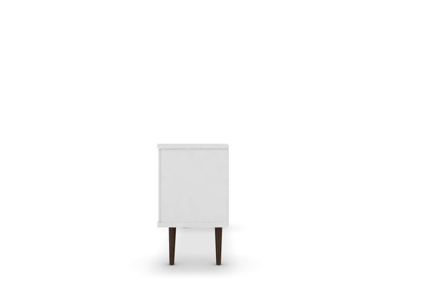 Liberty 53.14" Mid-Century Modern TV Stand in White - Ornate Home