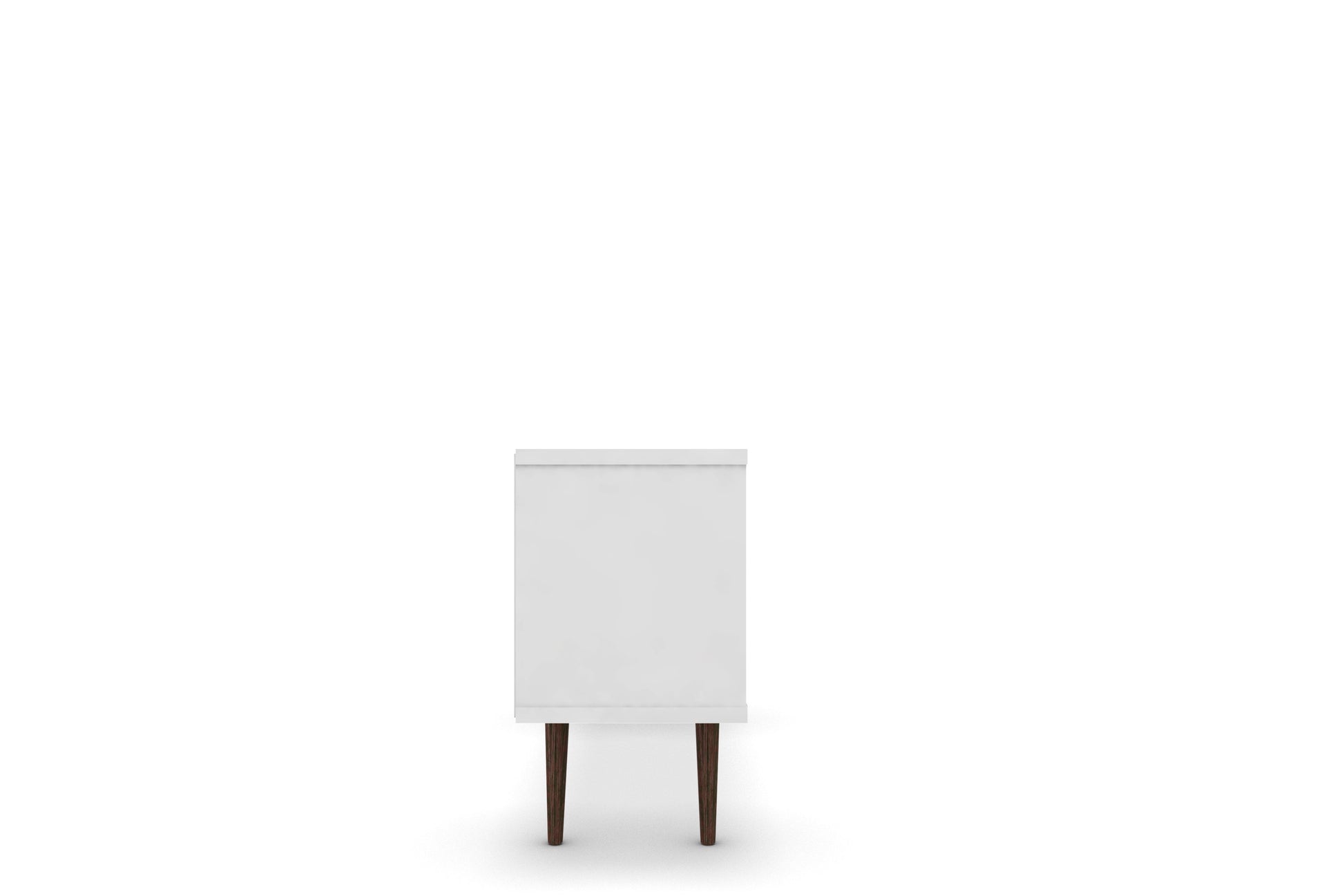 Liberty 53.14" Mid-Century Modern TV Stand in White and Yellow - Ornate Home