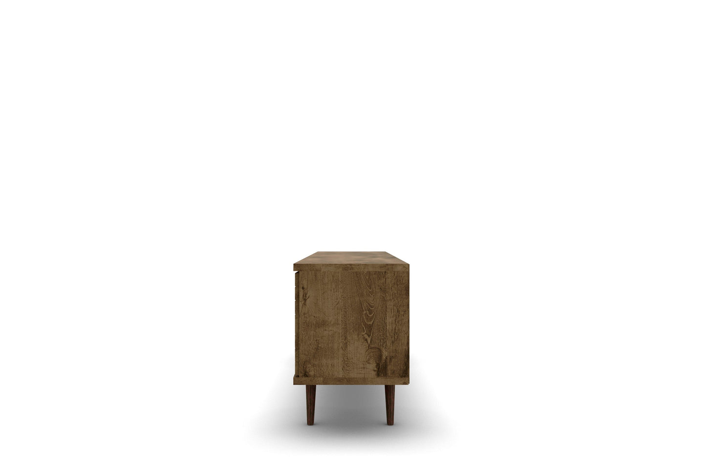 Liberty 62.99" Mid-Century Modern TV Stand in Rustic Brown - Ornate Home