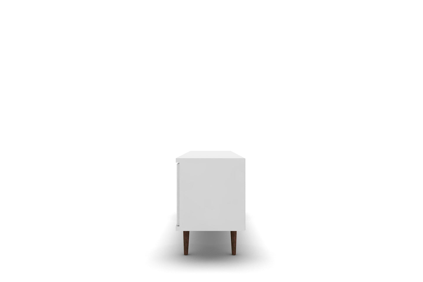 Liberty 62.99" Mid-Century Modern TV Stand in White - Ornate Home