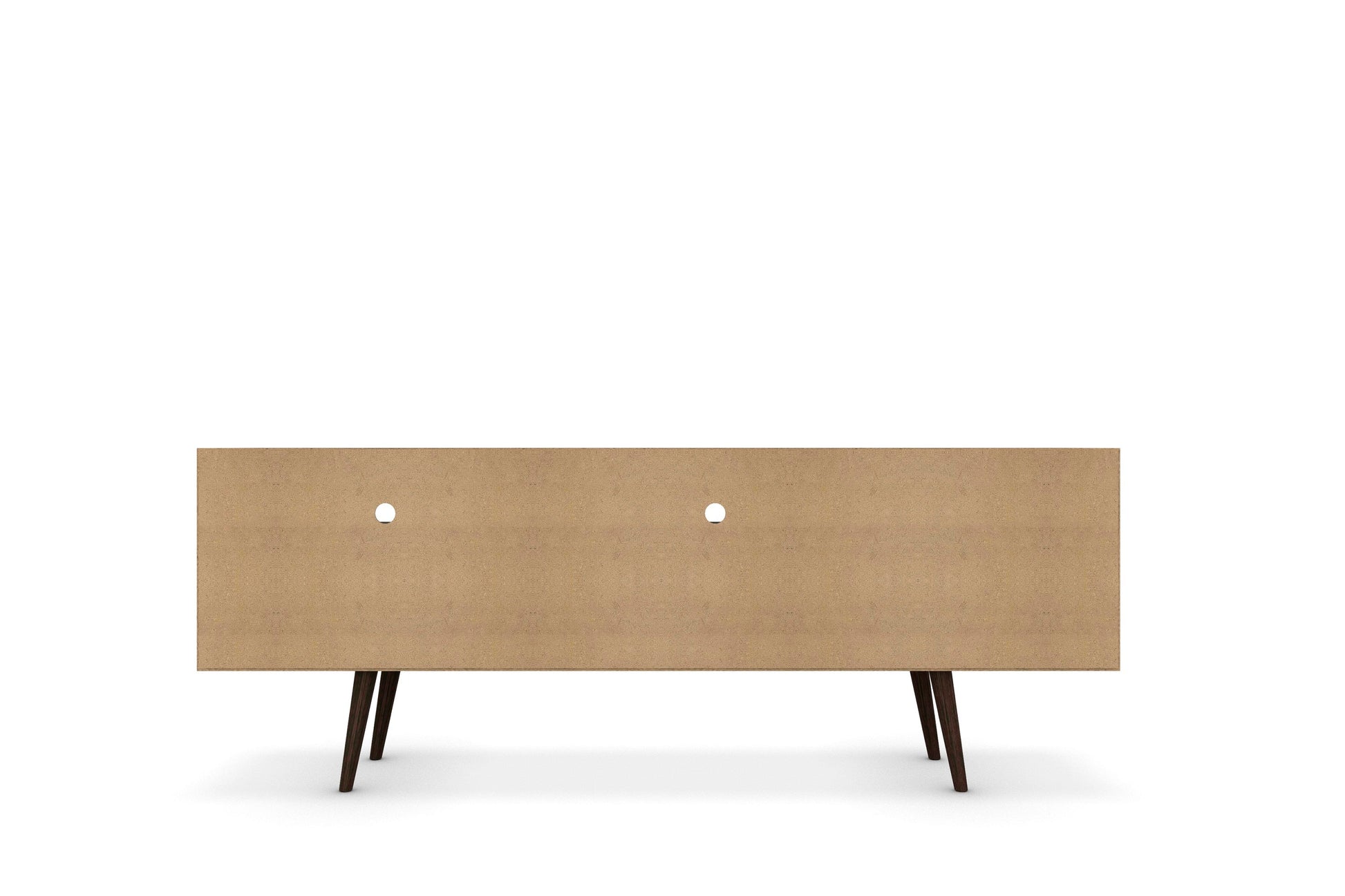 Liberty 70.86" Mid-Century Modern TV Stand in Rustic Brown and Yellow - Ornate Home