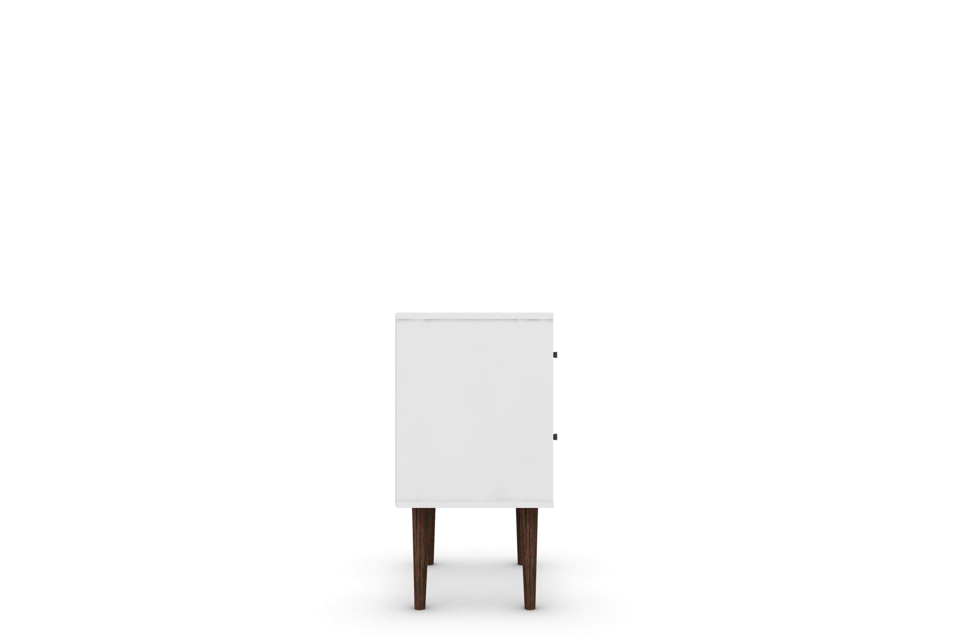 Liberty Mid-Century Modern Nightstand 2.0 in White and Yellow - Ornate Home