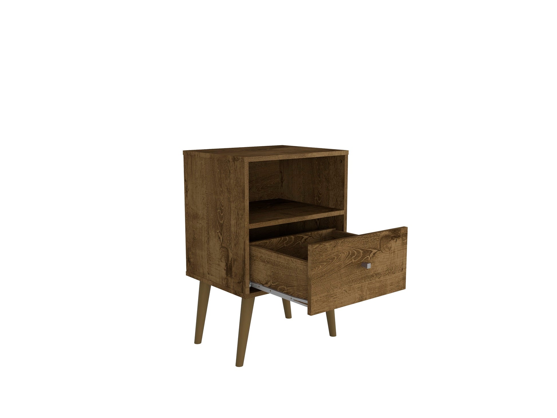 Liberty Nightstand 1.0 in Rustic Brown - Ornate Home
