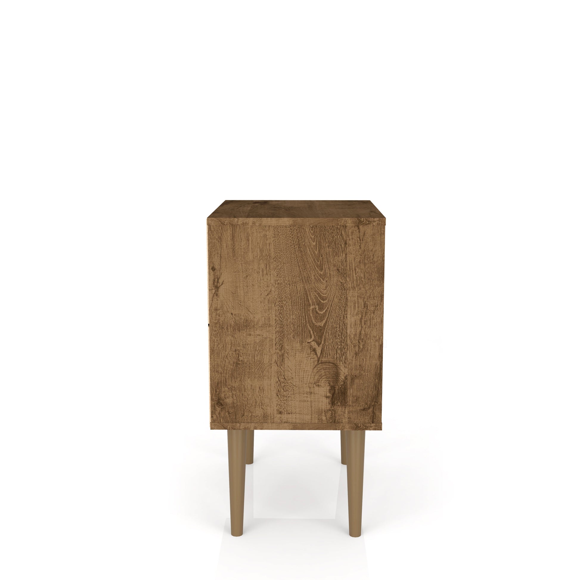 Liberty Nightstand 1.0 in Rustic Brown and Aqua Blue - Ornate Home