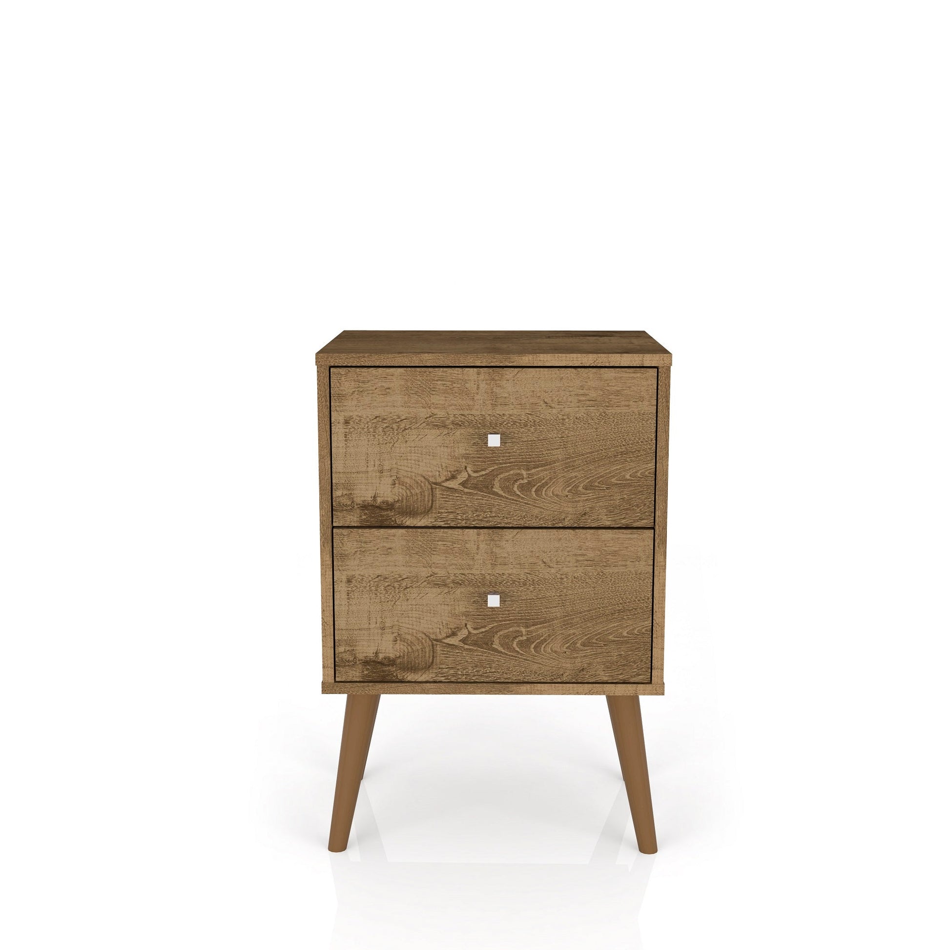 Liberty Nightstand 2.0 in Rustic Brown - Ornate Home