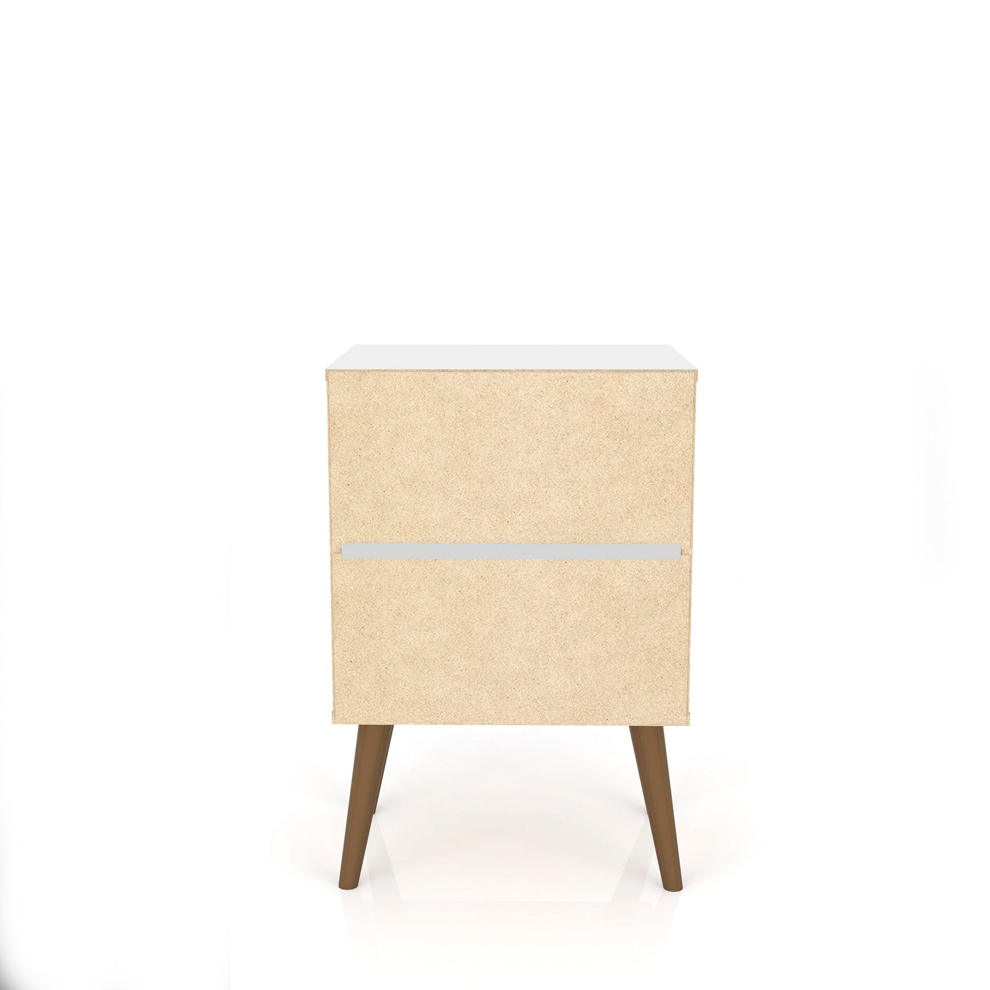 Liberty Nightstand 2.0 in Rustic Brown and White - Ornate Home