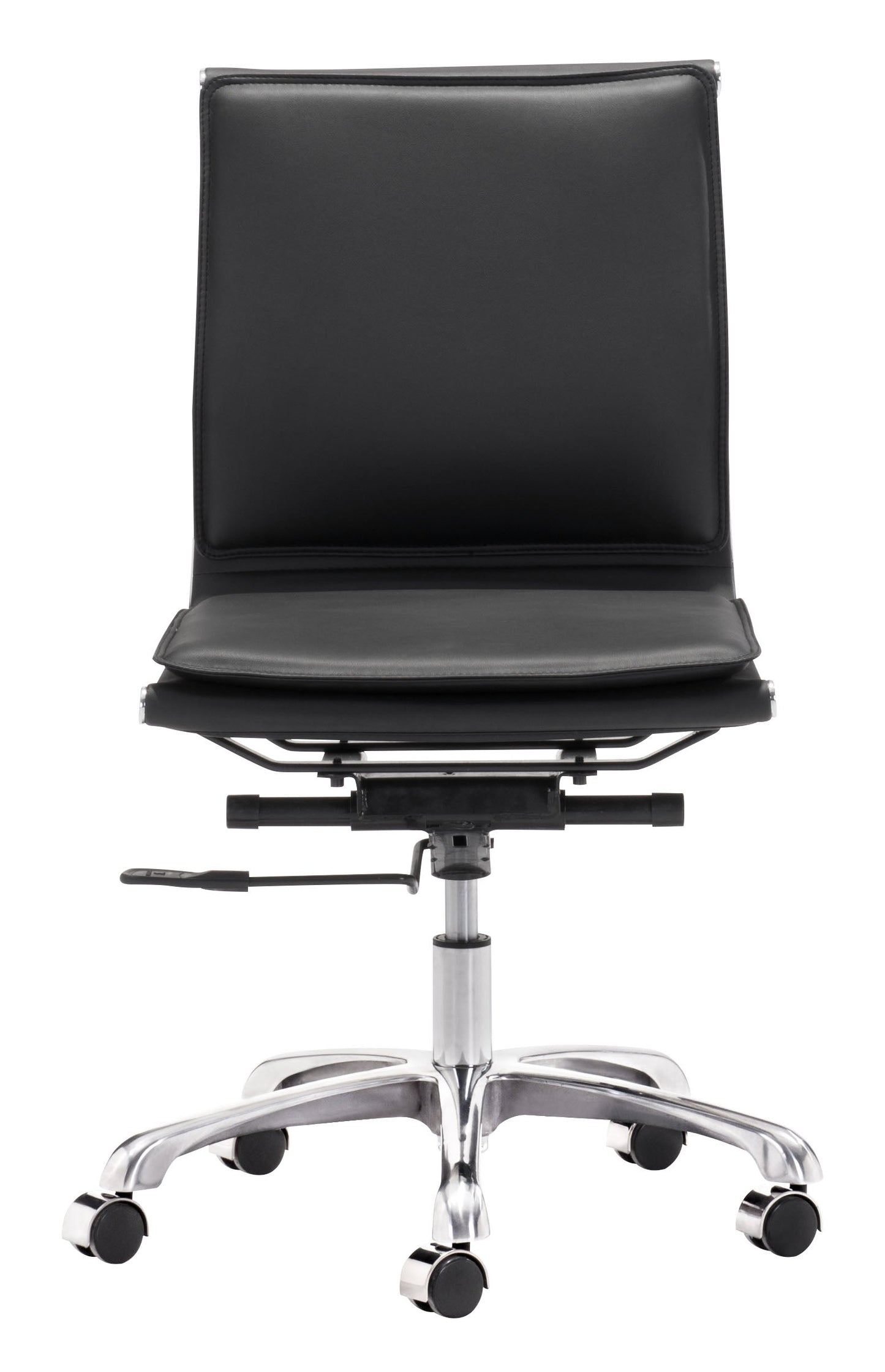 Lider Black Plus Armless Office Chair - Ornate Home