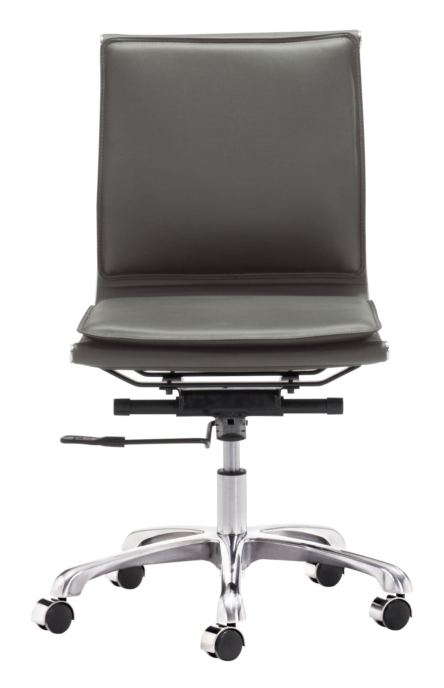 Lider Gray Plus Armless Office Chair - Ornate Home