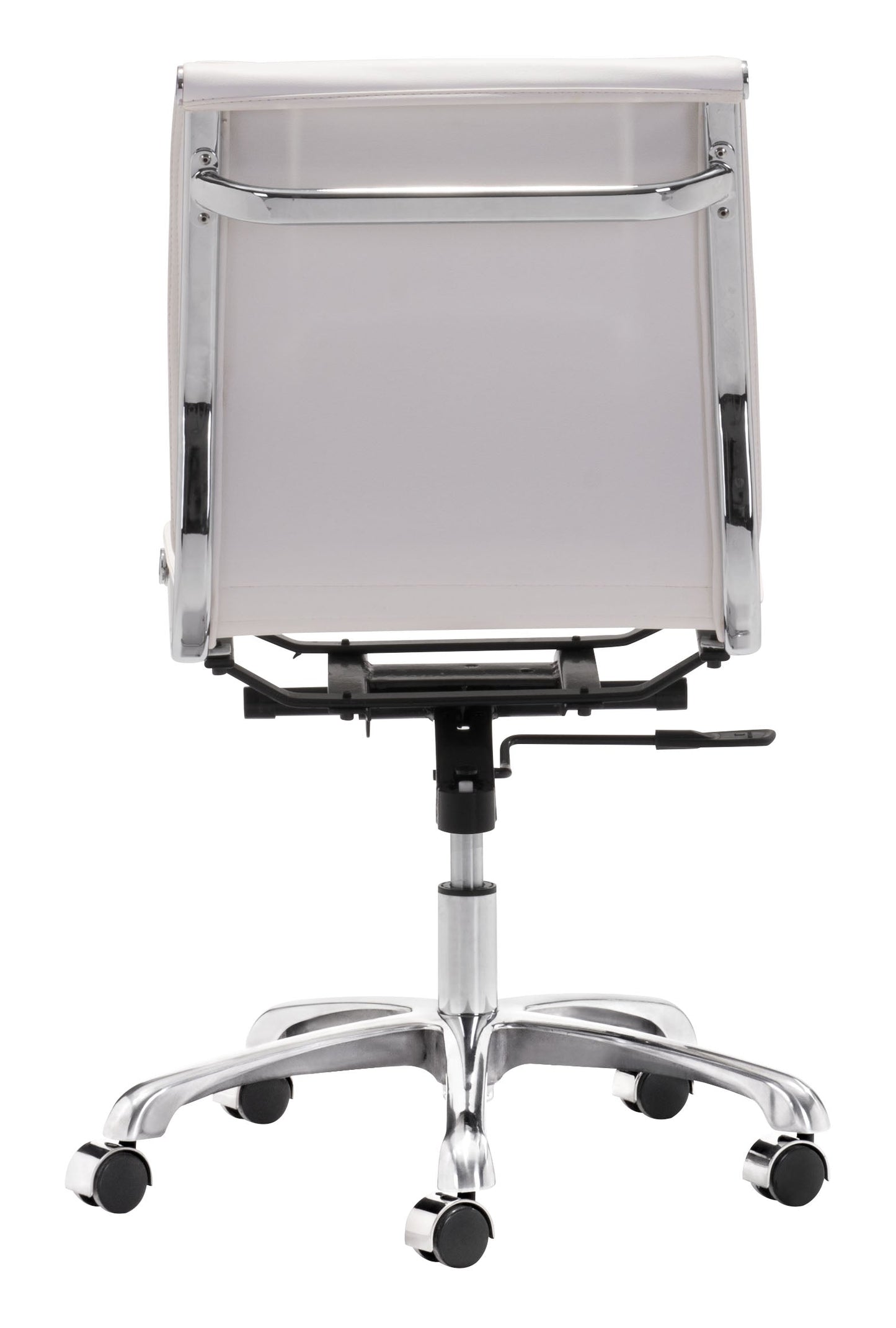 Lider White Plus Armless Office Chair - Ornate Home