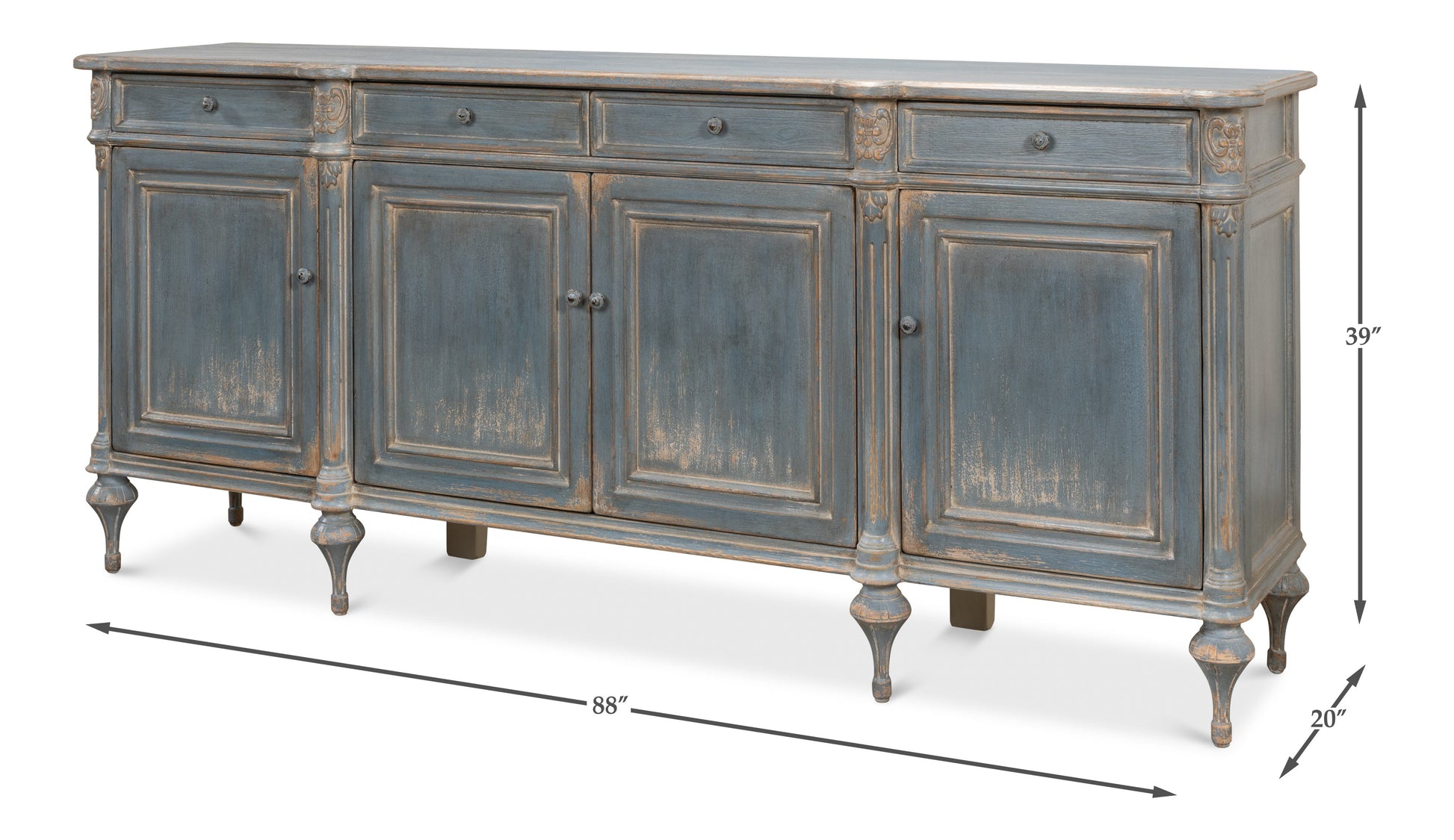 Lilac Blue Sideboard - Ornate Home