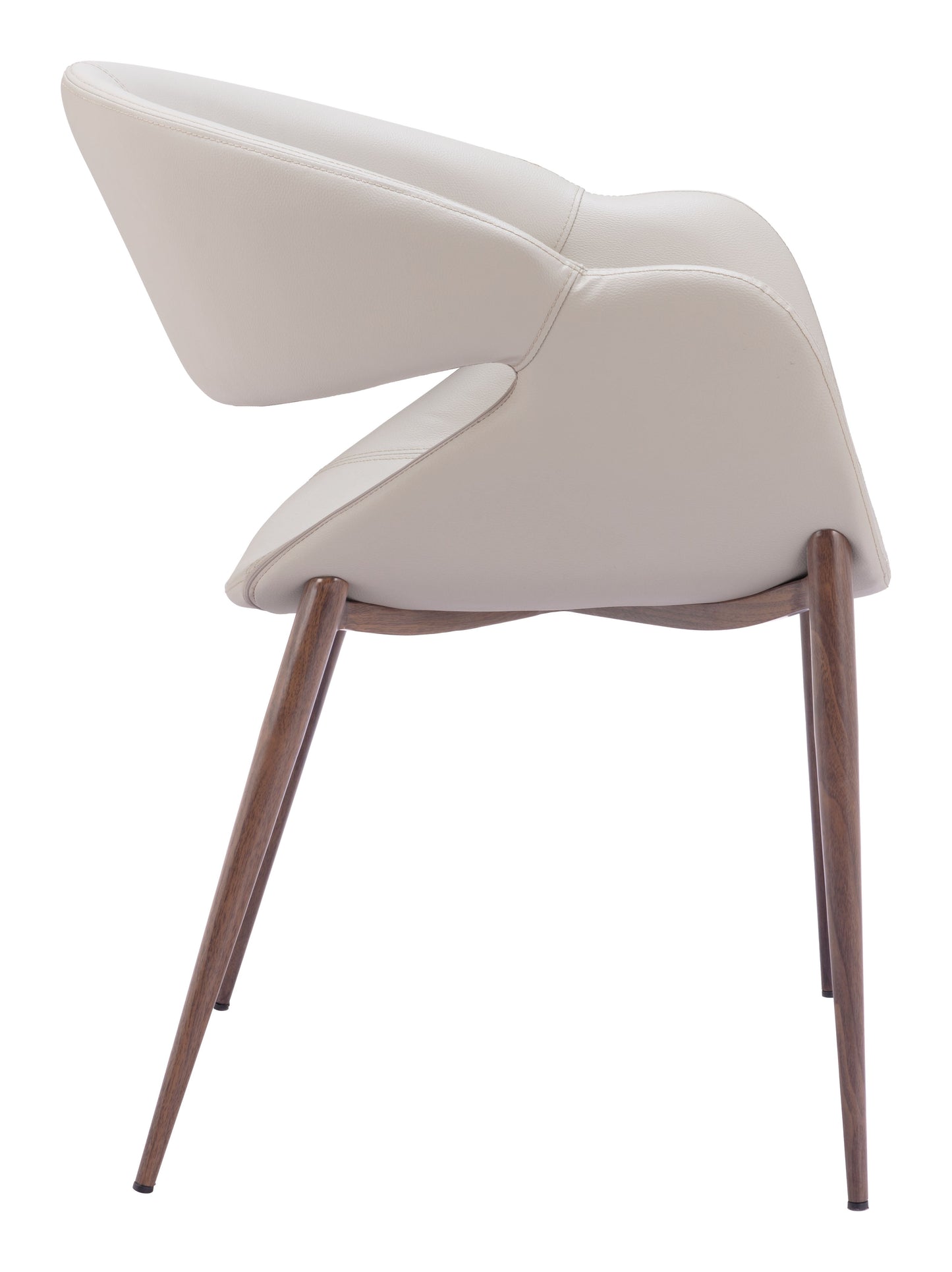 Limay Beige & Walnut Dining Chair (Set of 2) - Ornate Home