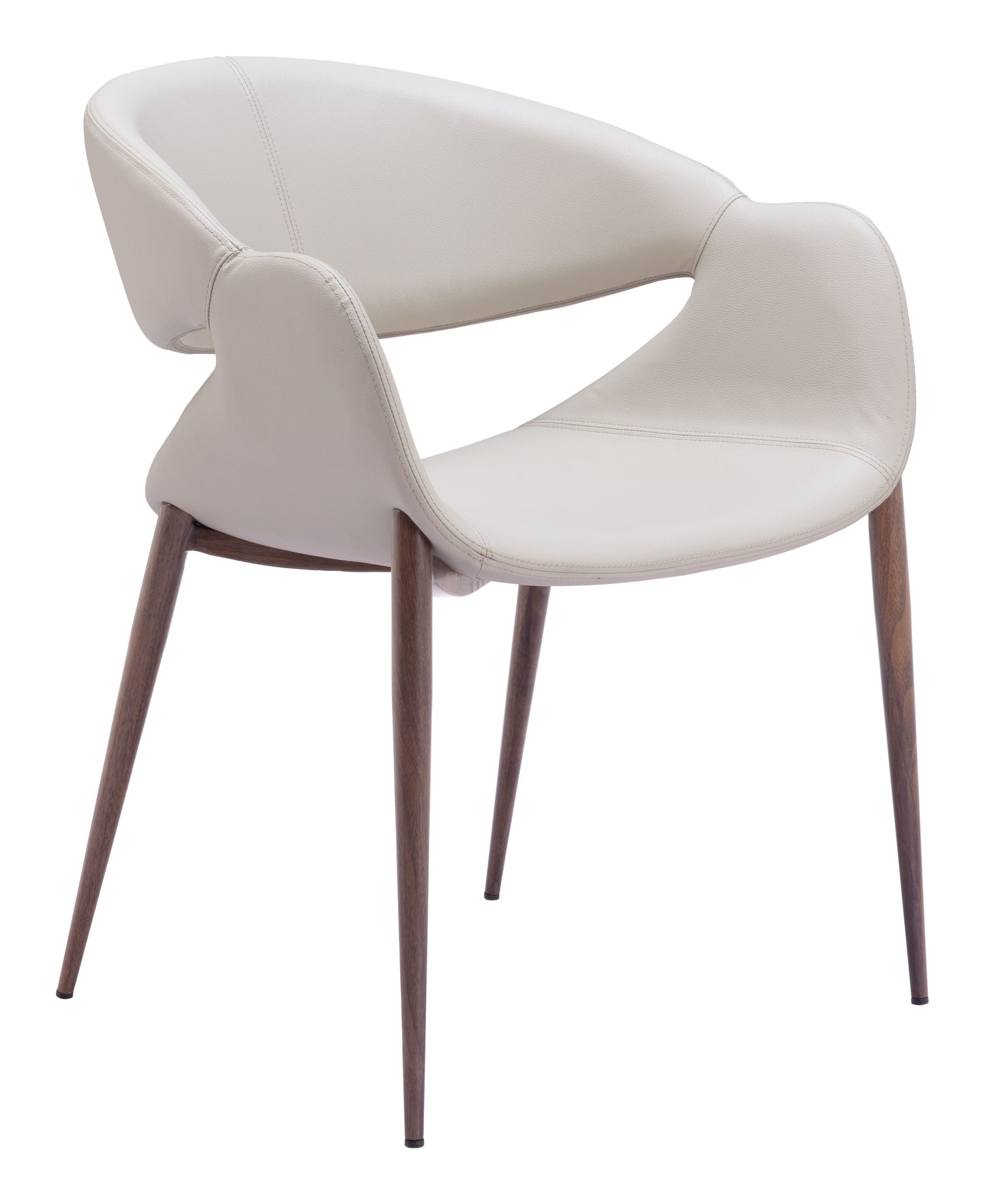 Limay Beige & Walnut Dining Chair (Set of 2) - Ornate Home