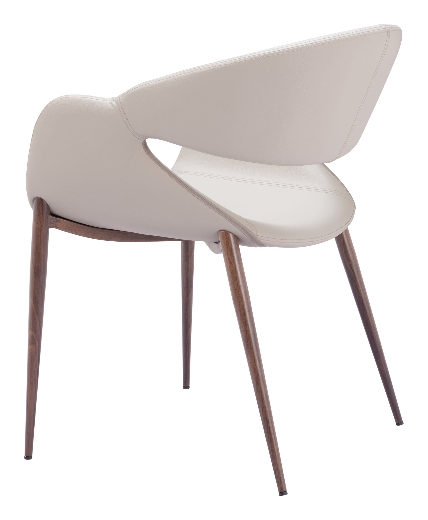Limay Beige & Walnut Dining Chair (Set of 2) - Ornate Home
