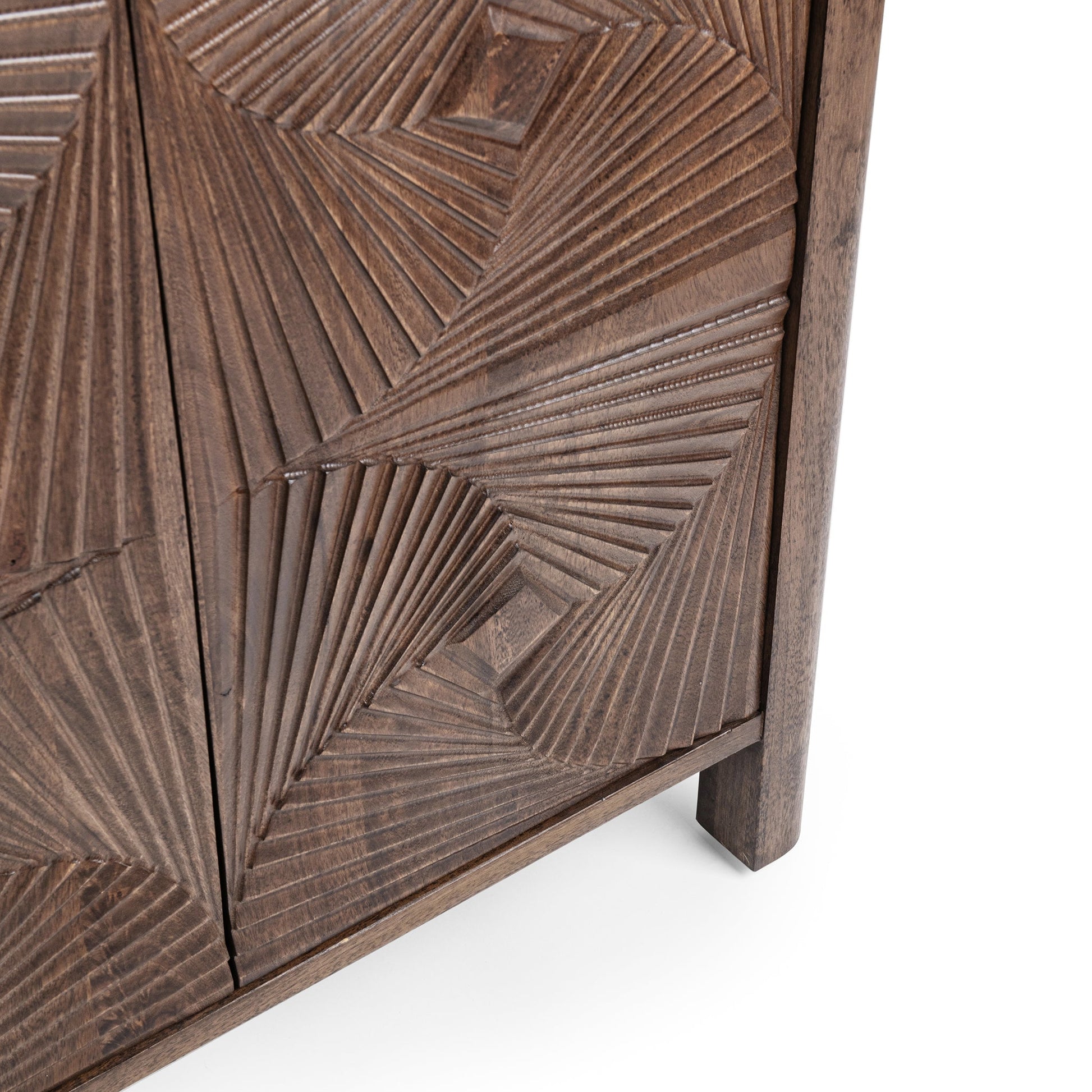 Lina Kona Brown 4 Door Cabinet - Ornate Home