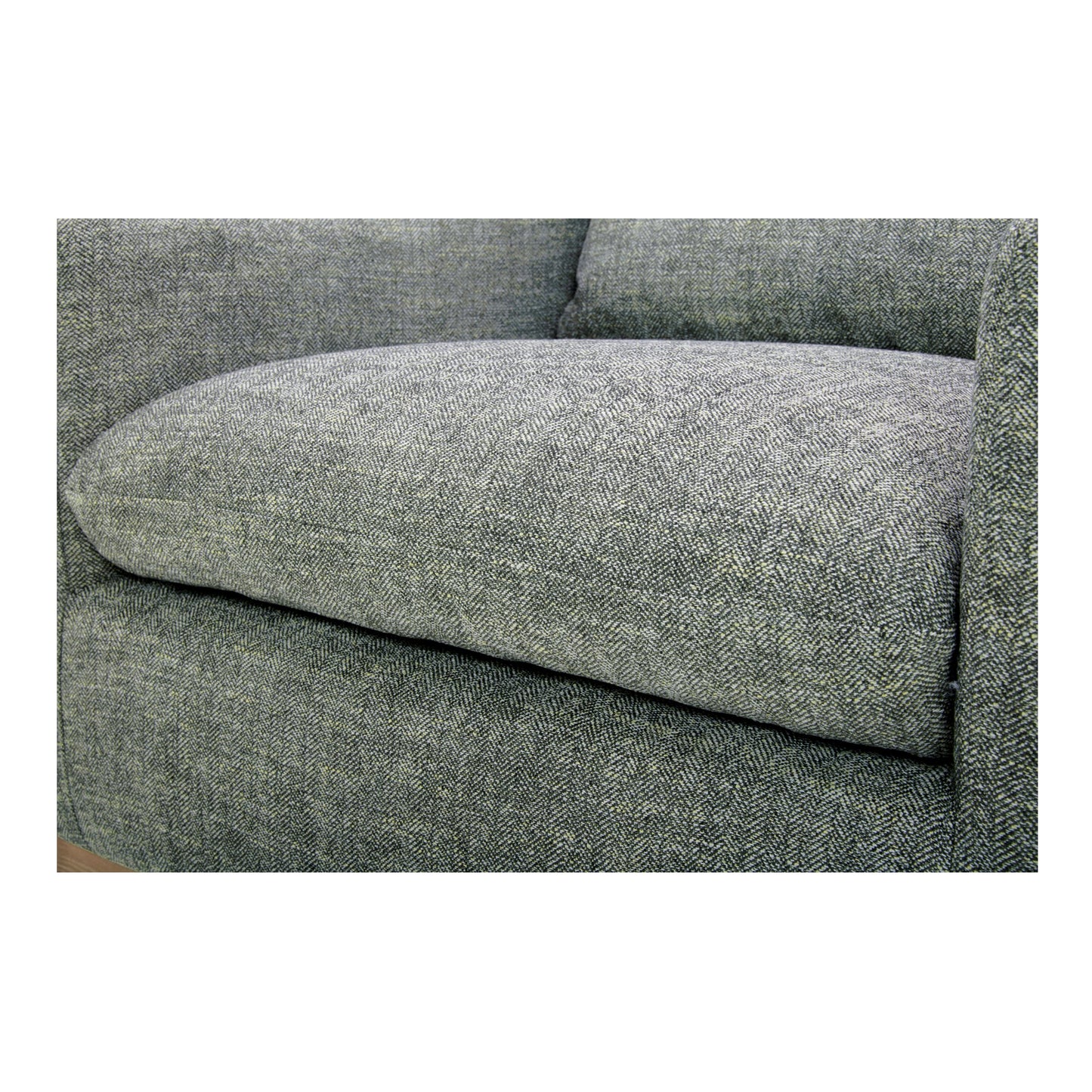 Linden Slated Moss Swivel Chair - Ornate Home