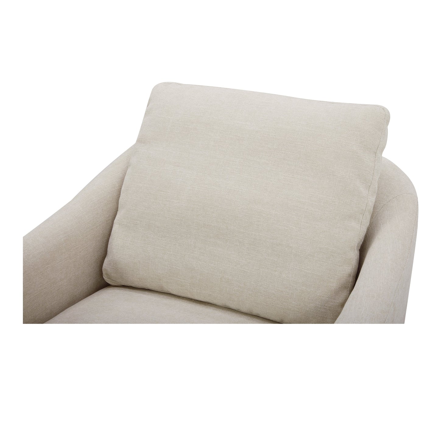 Linden Soft Beige Swivel Chair - Ornate Home