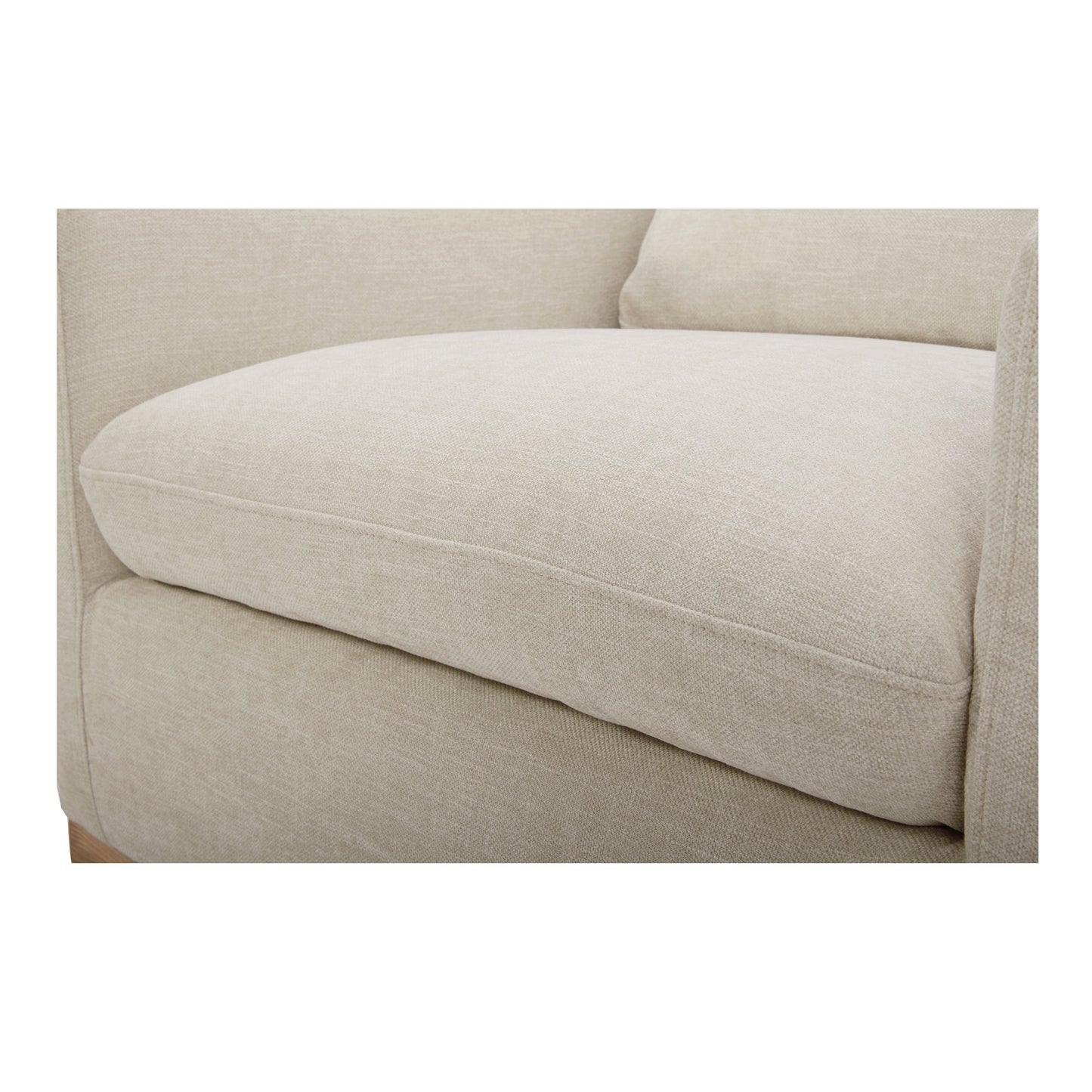 Linden Soft Beige Swivel Chair - Ornate Home