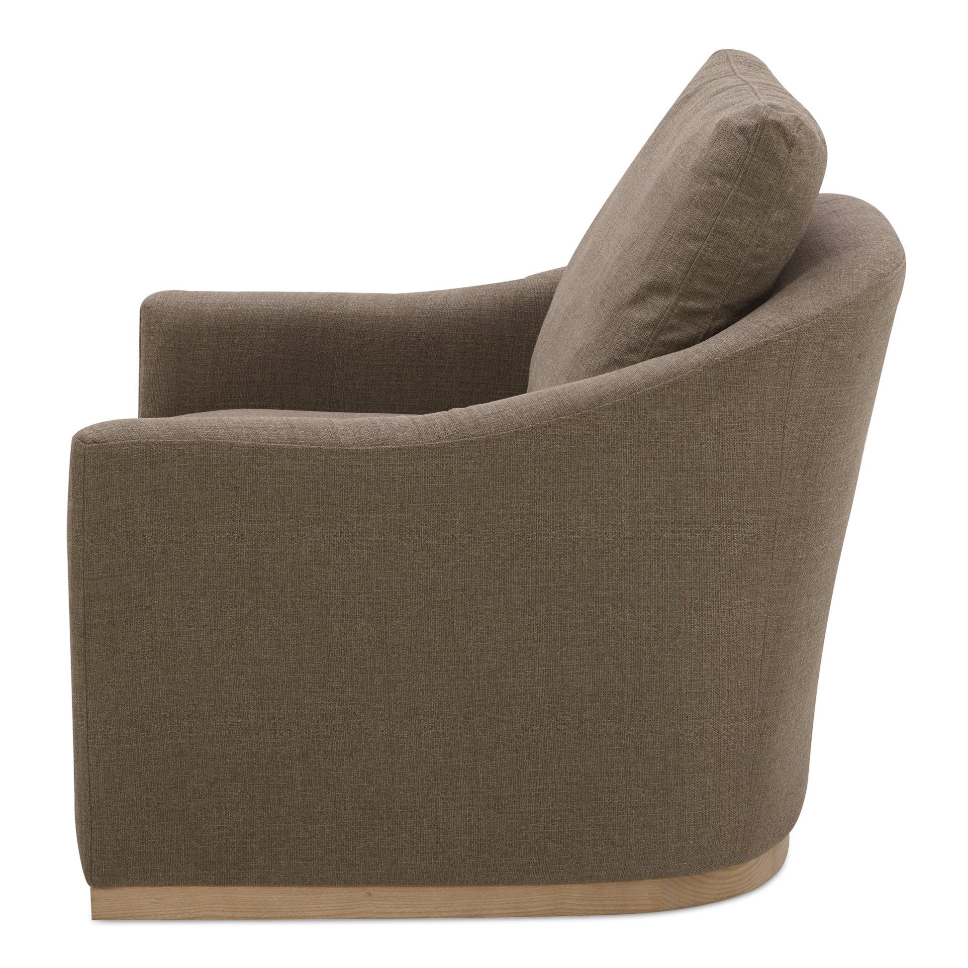 Linden Soft Taupe Swivel Chair - Ornate Home