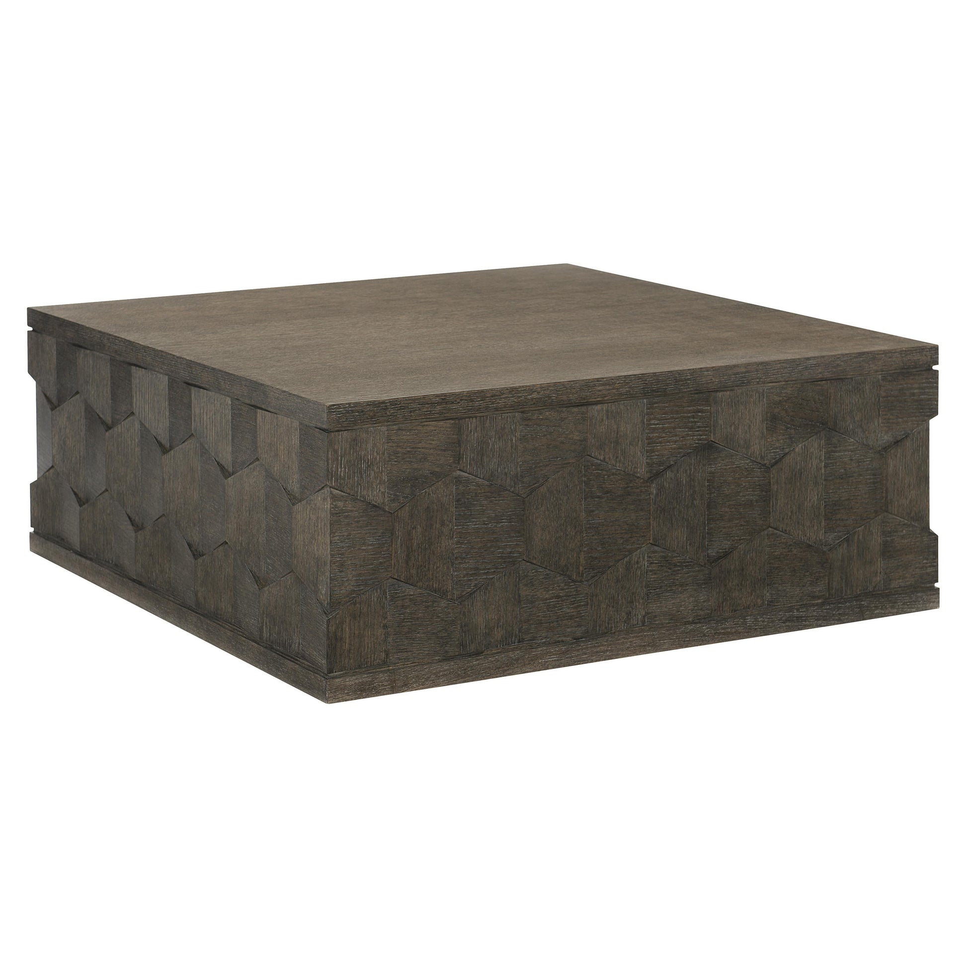 Linea Cerused Charcoal Square Cocktail Table - Ornate Home