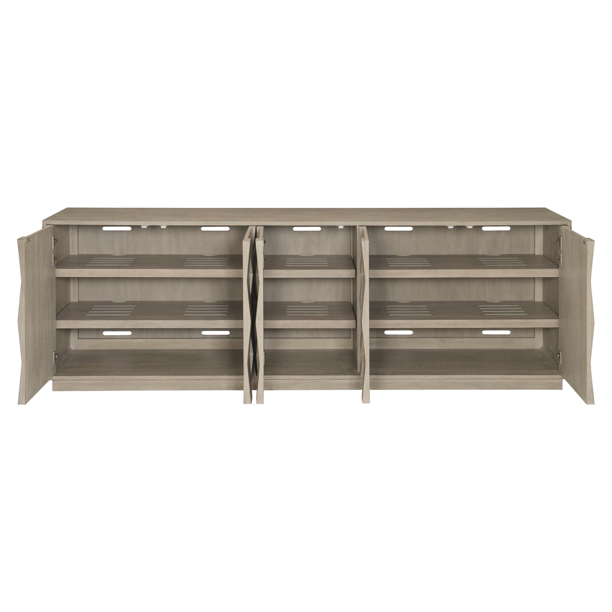 Linea Cerused Greige Entertainment Credenza - Ornate Home