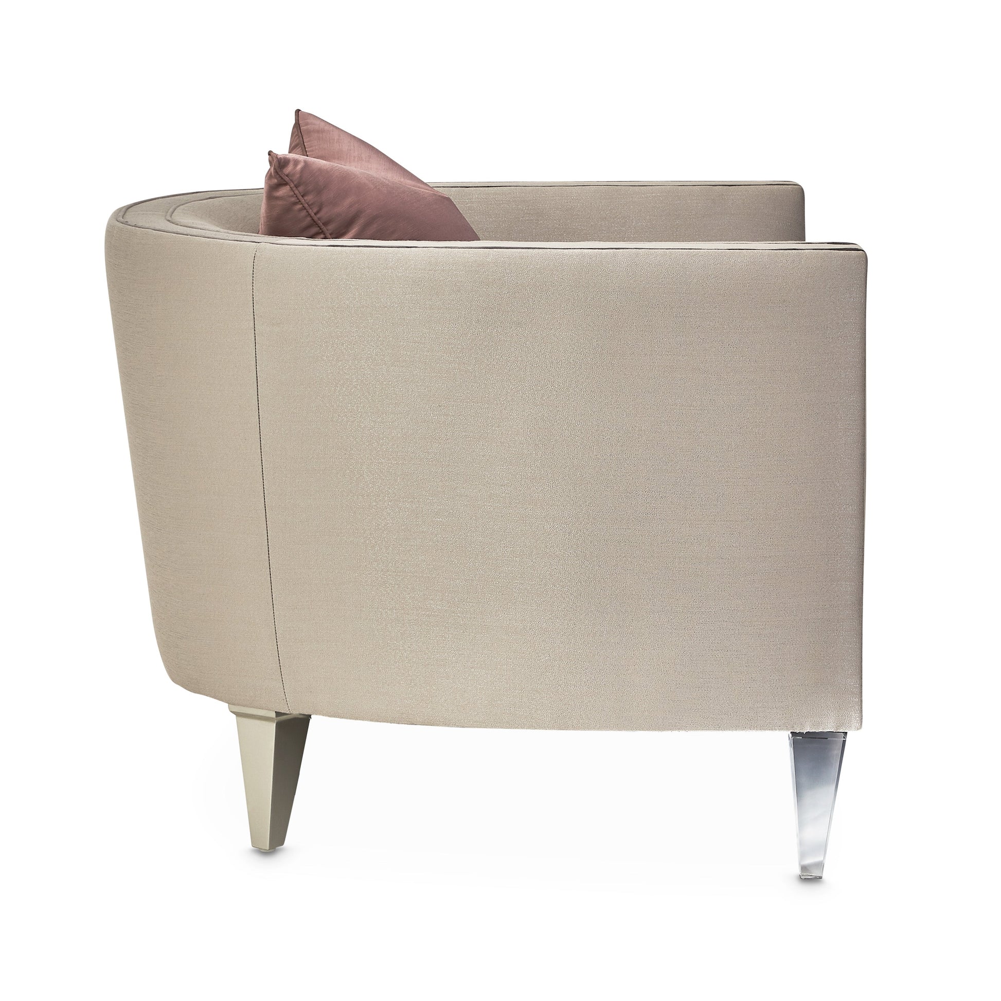 Linea Silver Mist/Metallic Matching Chair - Ornate Home