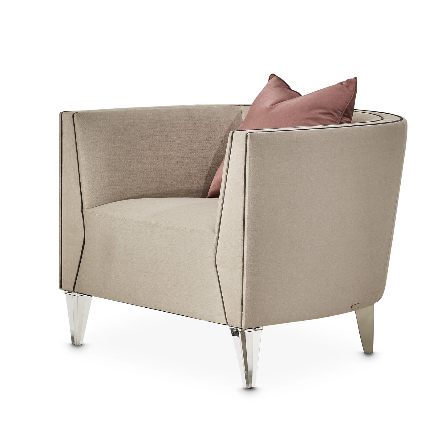 Linea Silver Mist/Metallic Matching Chair - Ornate Home