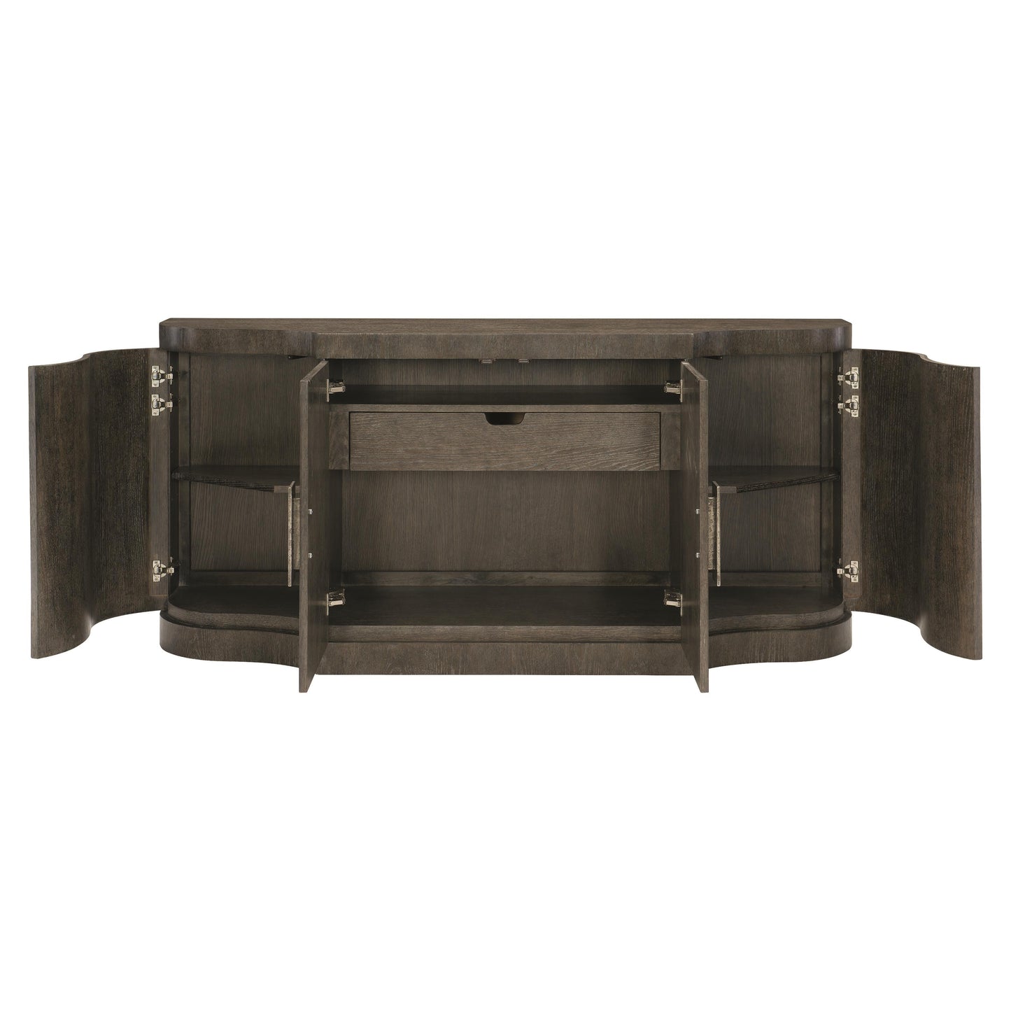 Linea Textured Graphite/Cerused Charcoal Buffet - Ornate Home