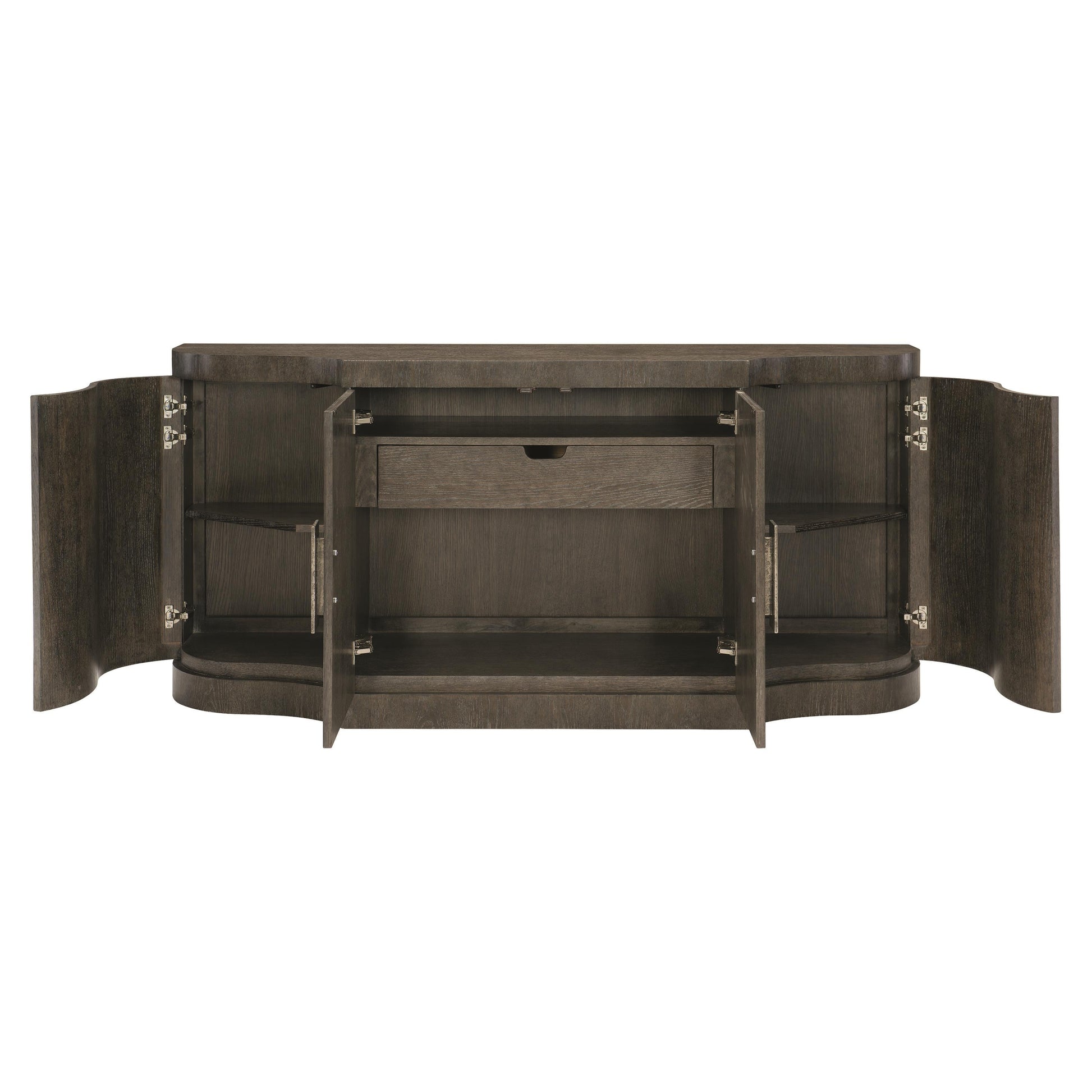 Linea Textured Graphite/Cerused Charcoal Buffet - Ornate Home