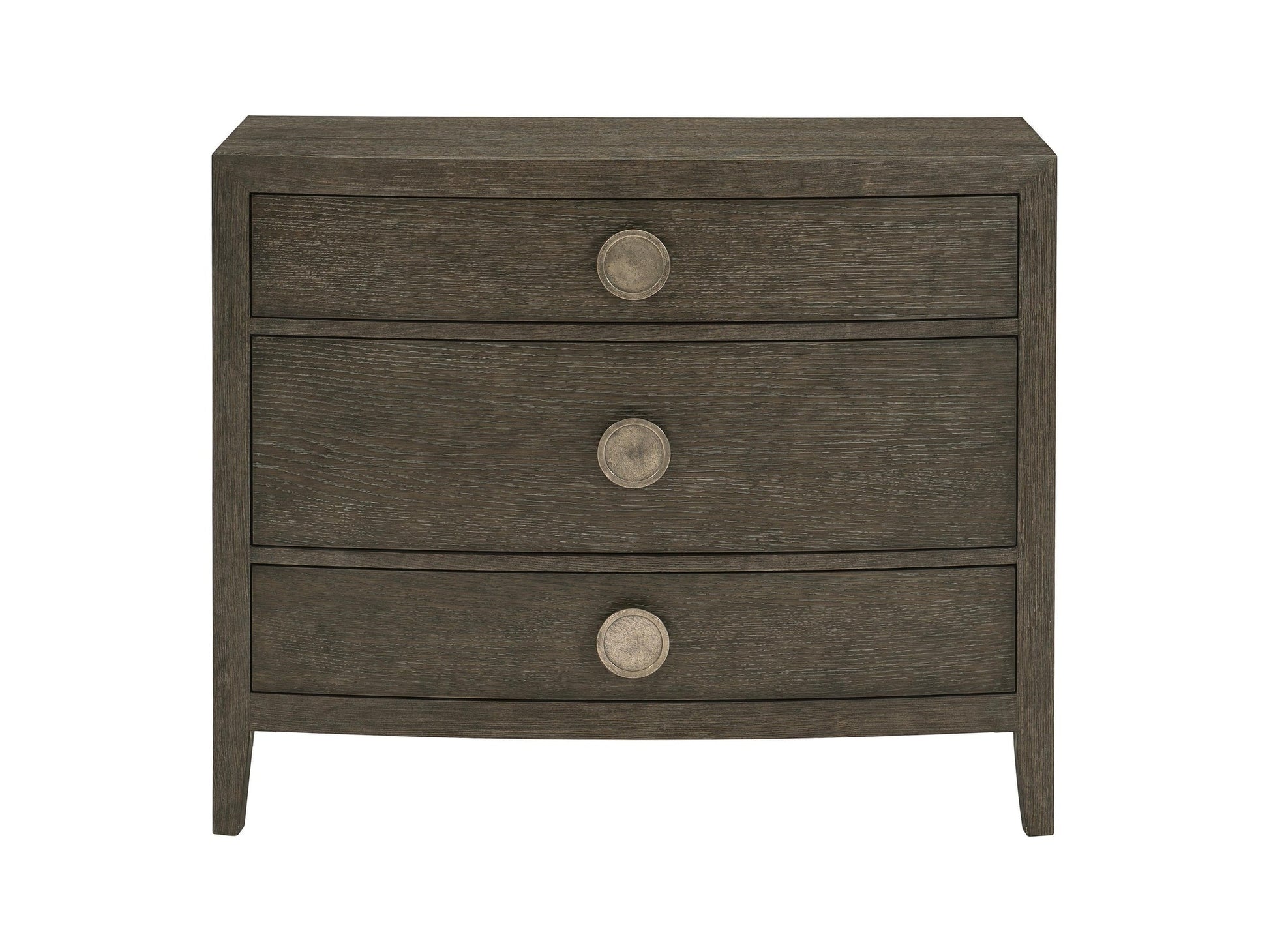 Linea Textured Graphite/Cerused Charcoal Nightstand - Ornate Home