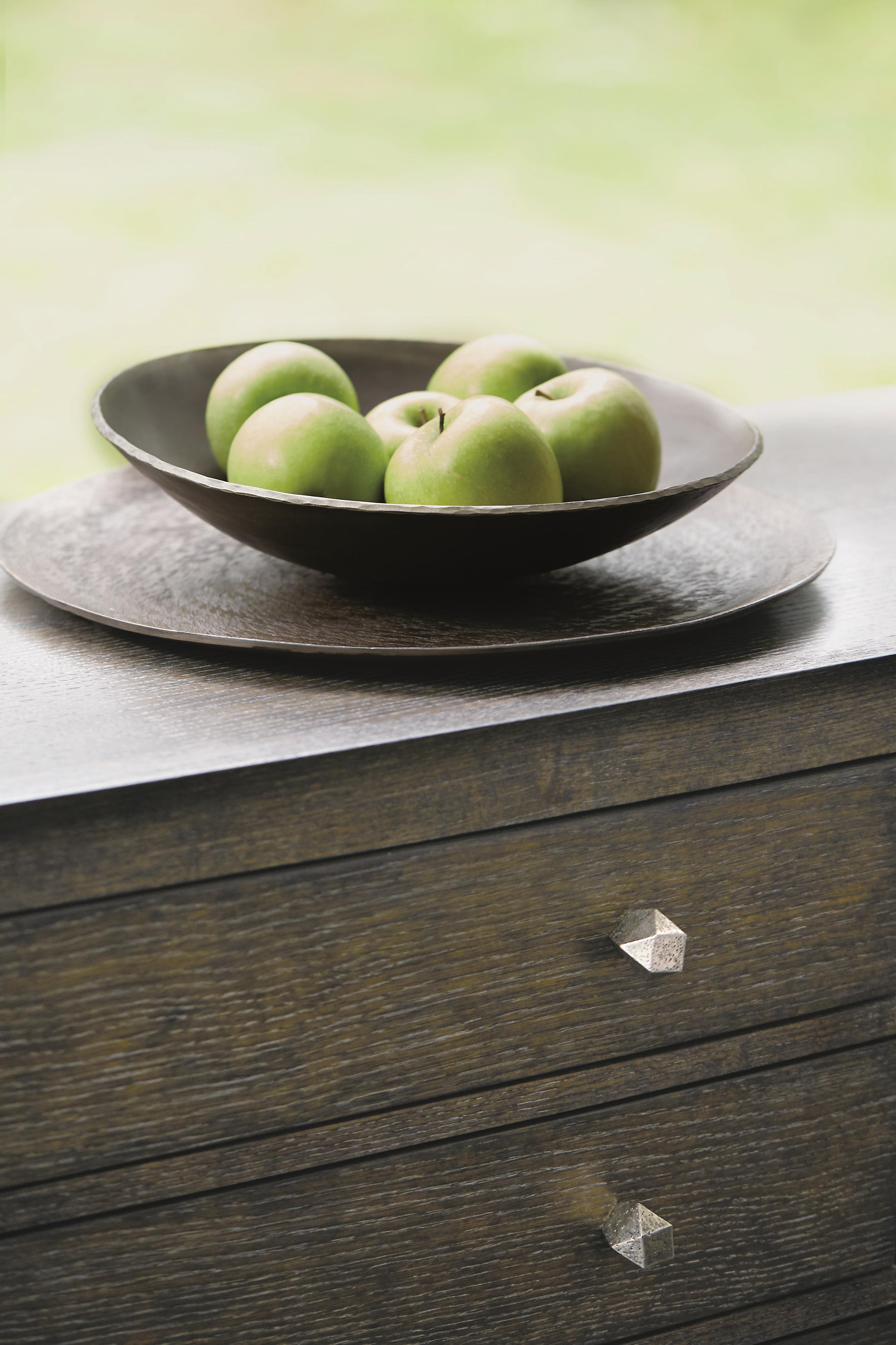 Linea Textured Graphite/Cerused Charcoal Sideboard - Ornate Home
