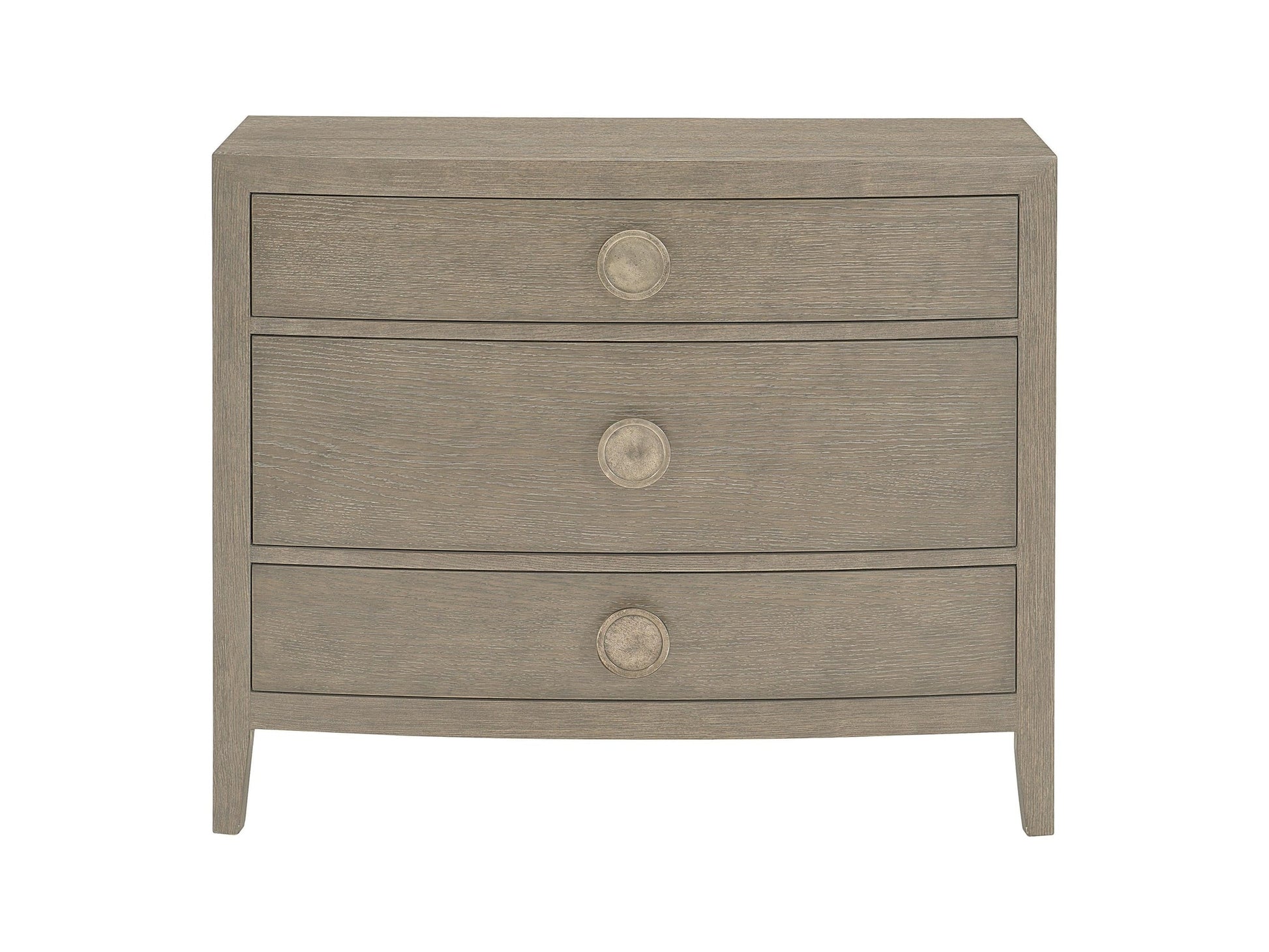 Linea Textured Graphite/Cerused Greige Nightstand - Ornate Home