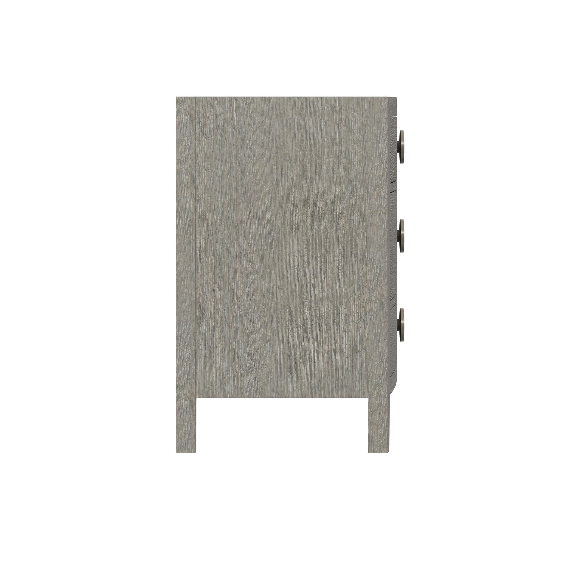 Linea Textured Graphite/Cerused Greige Nightstand - Ornate Home