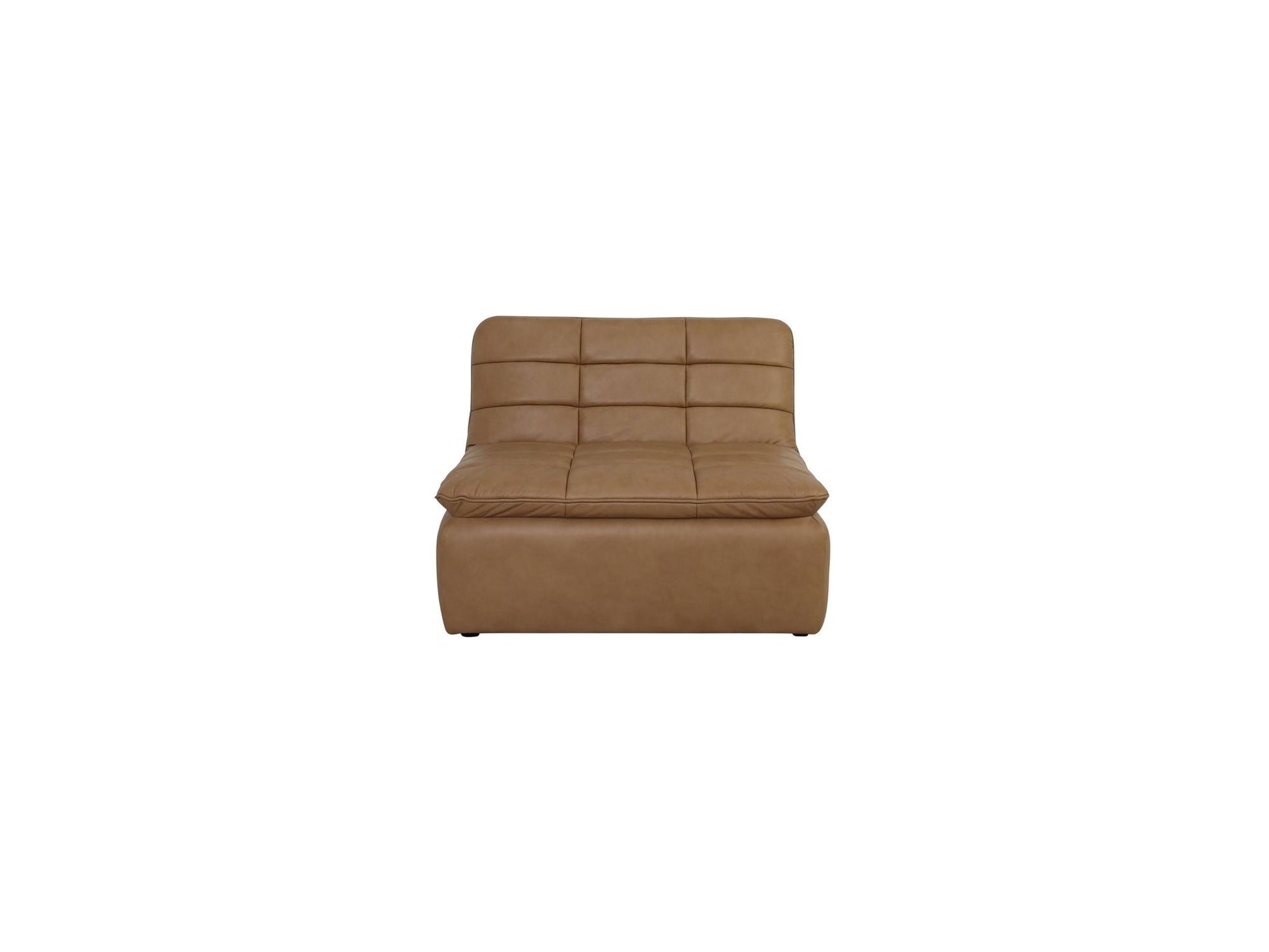 Lino Tan Leather Slipper Chair - Ornate Home