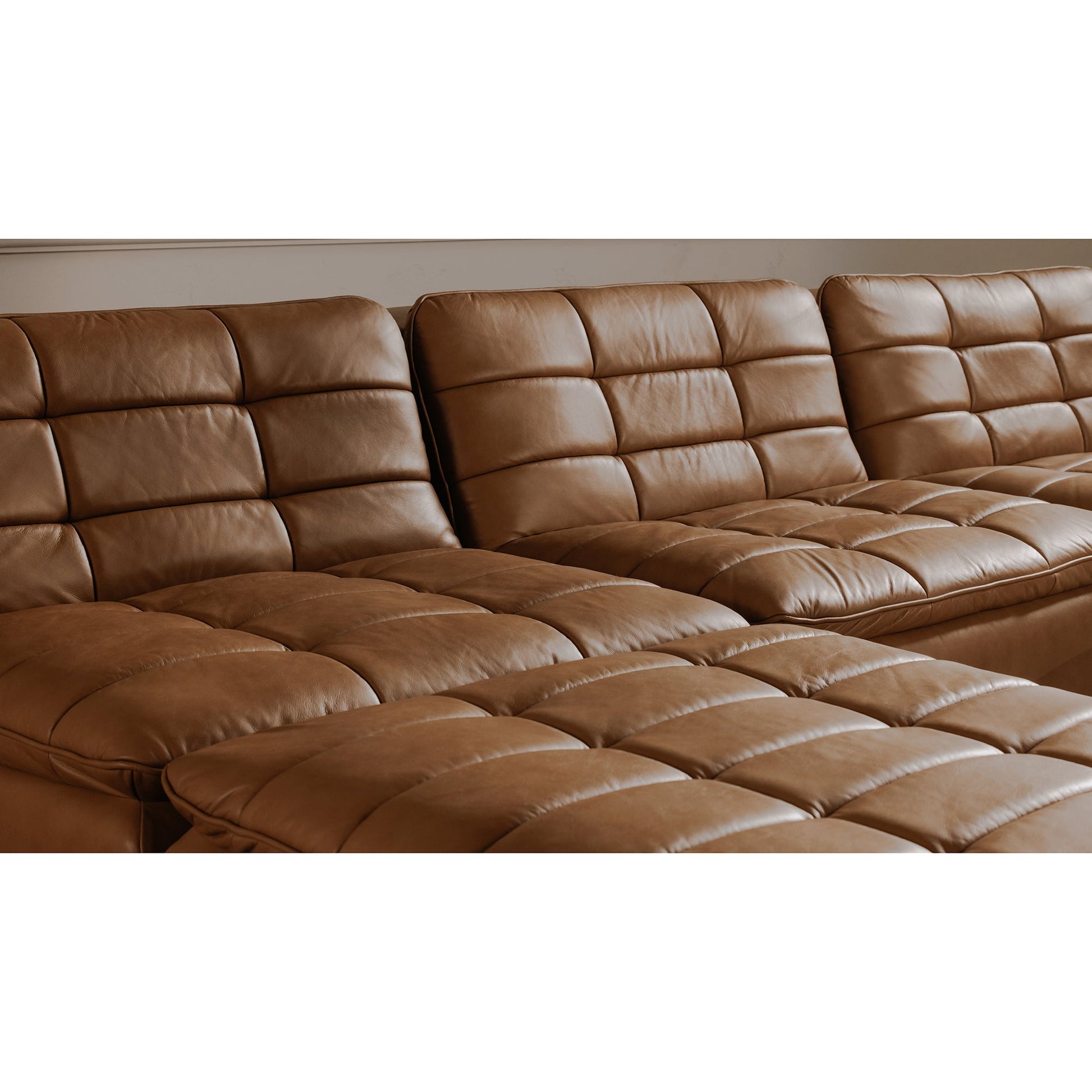 Lino Tan Leather Slipper Chair - Ornate Home