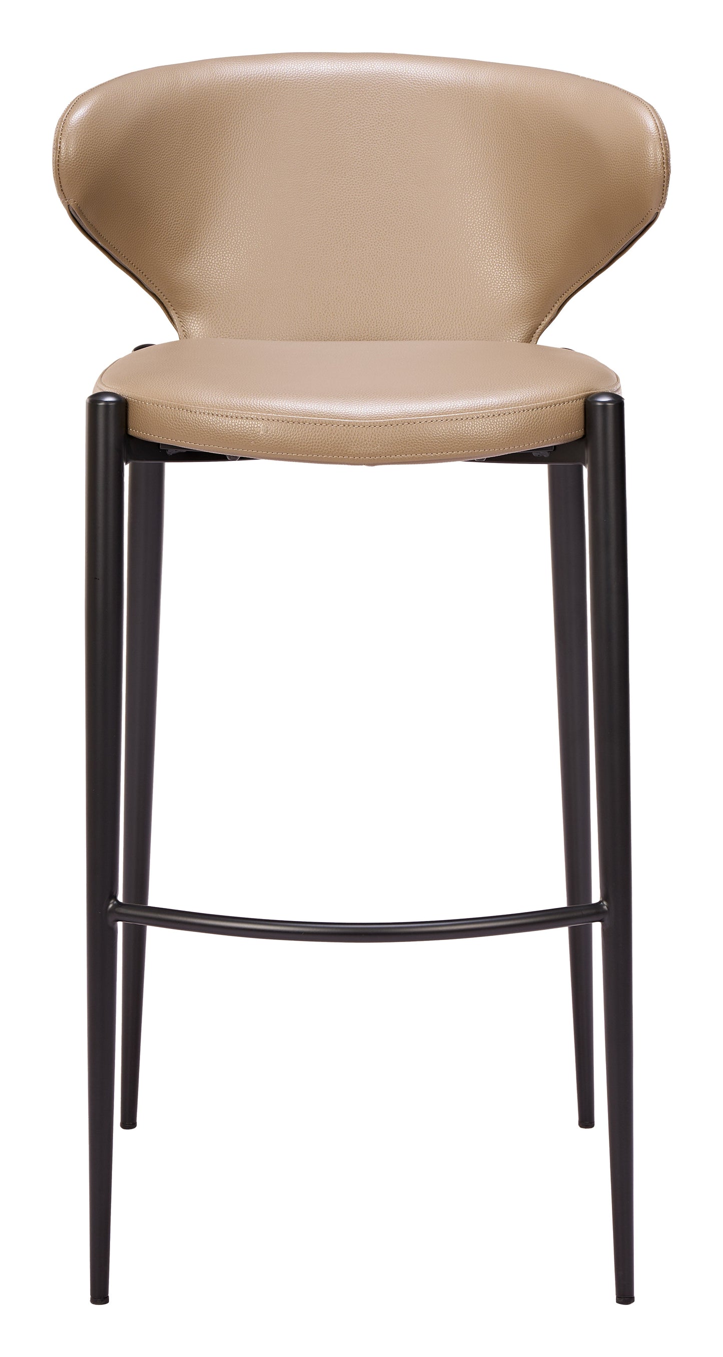 Lino Taupe Barstool (Set of 2) - Ornate Home