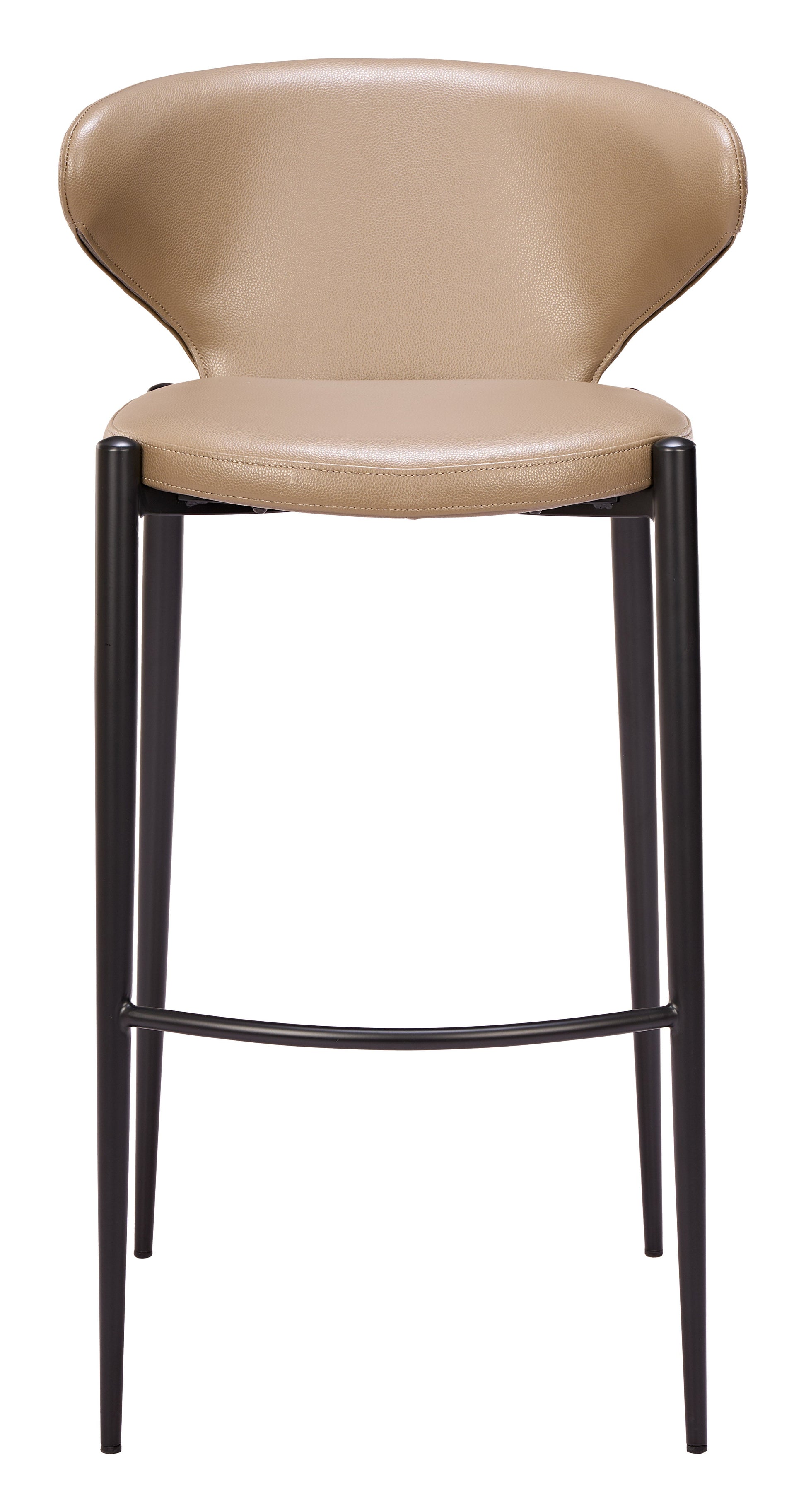 Lino Taupe Barstool (Set of 2) - Ornate Home