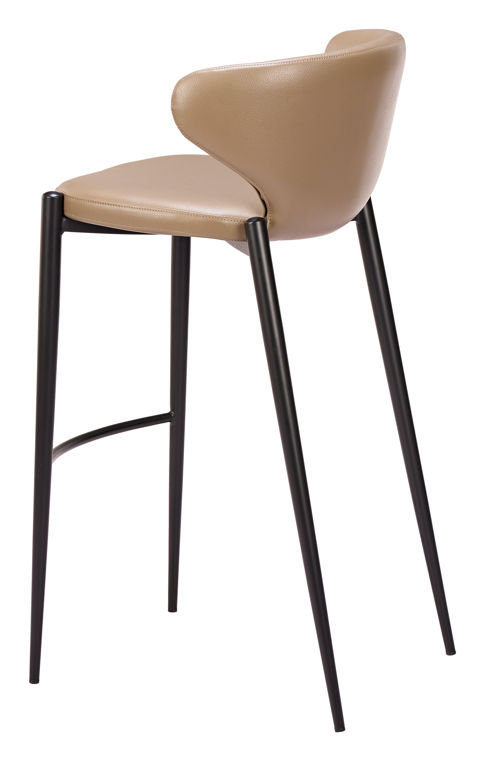 Lino Taupe Barstool (Set of 2) - Ornate Home