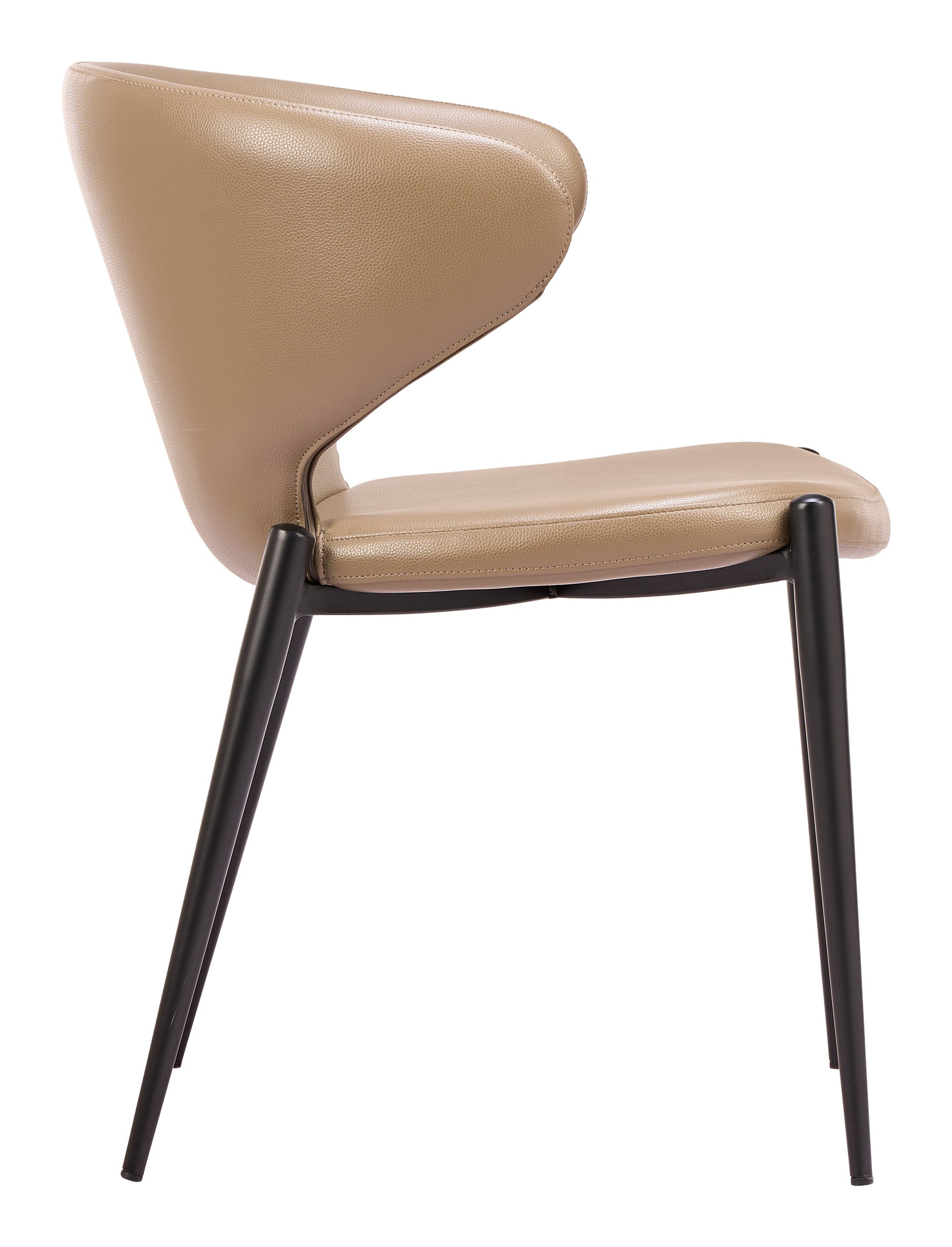 Lino Taupe Dining Chair (Set of 2) - Ornate Home