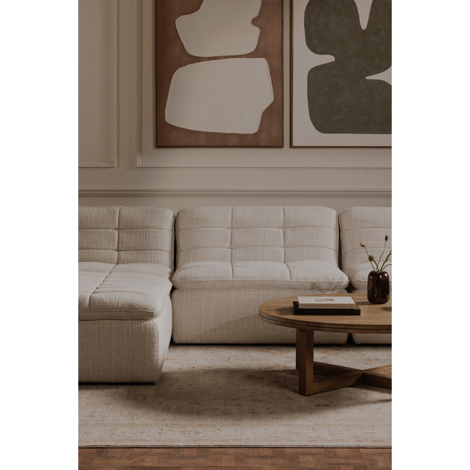 Lino Textured Oat Slipper Chair - Ornate Home