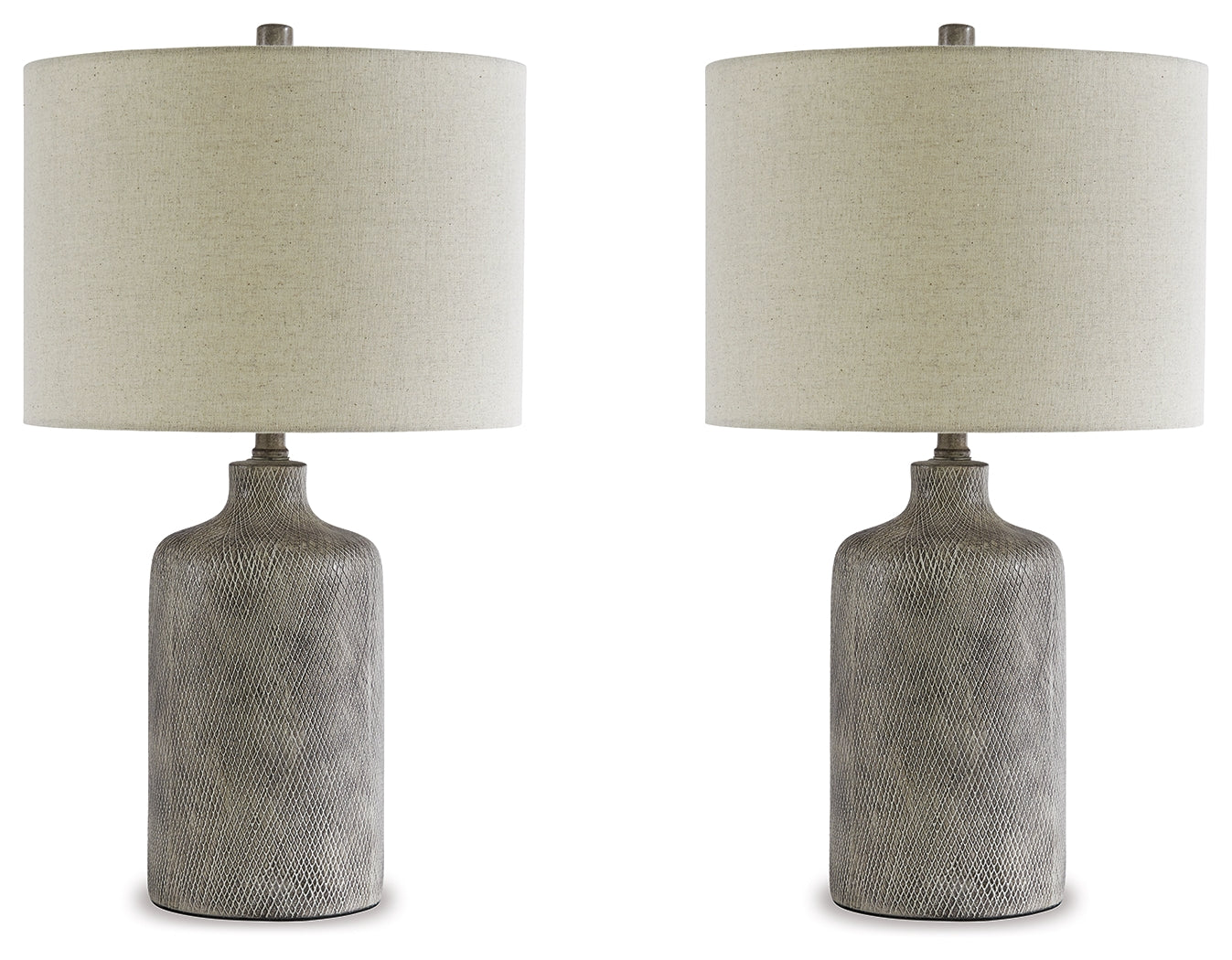 Linus Antique Black Table Lamp (Set of 2)- Viva Furn