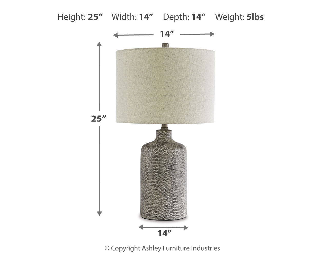 Linus Antique Black Table Lamp (Set of 2)- Viva Furn