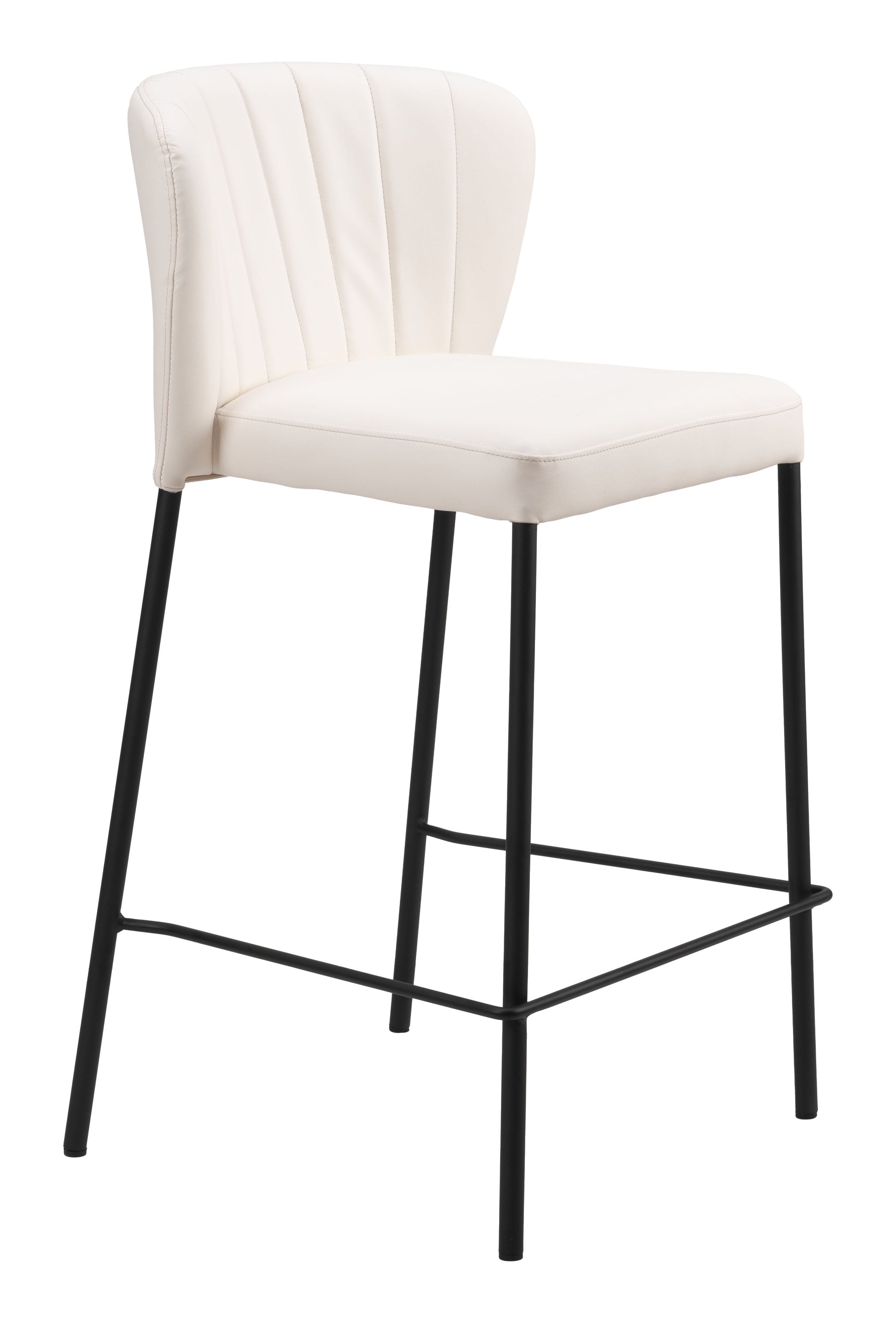 Linz Cream Counter Stool (Set of 2) - Ornate Home