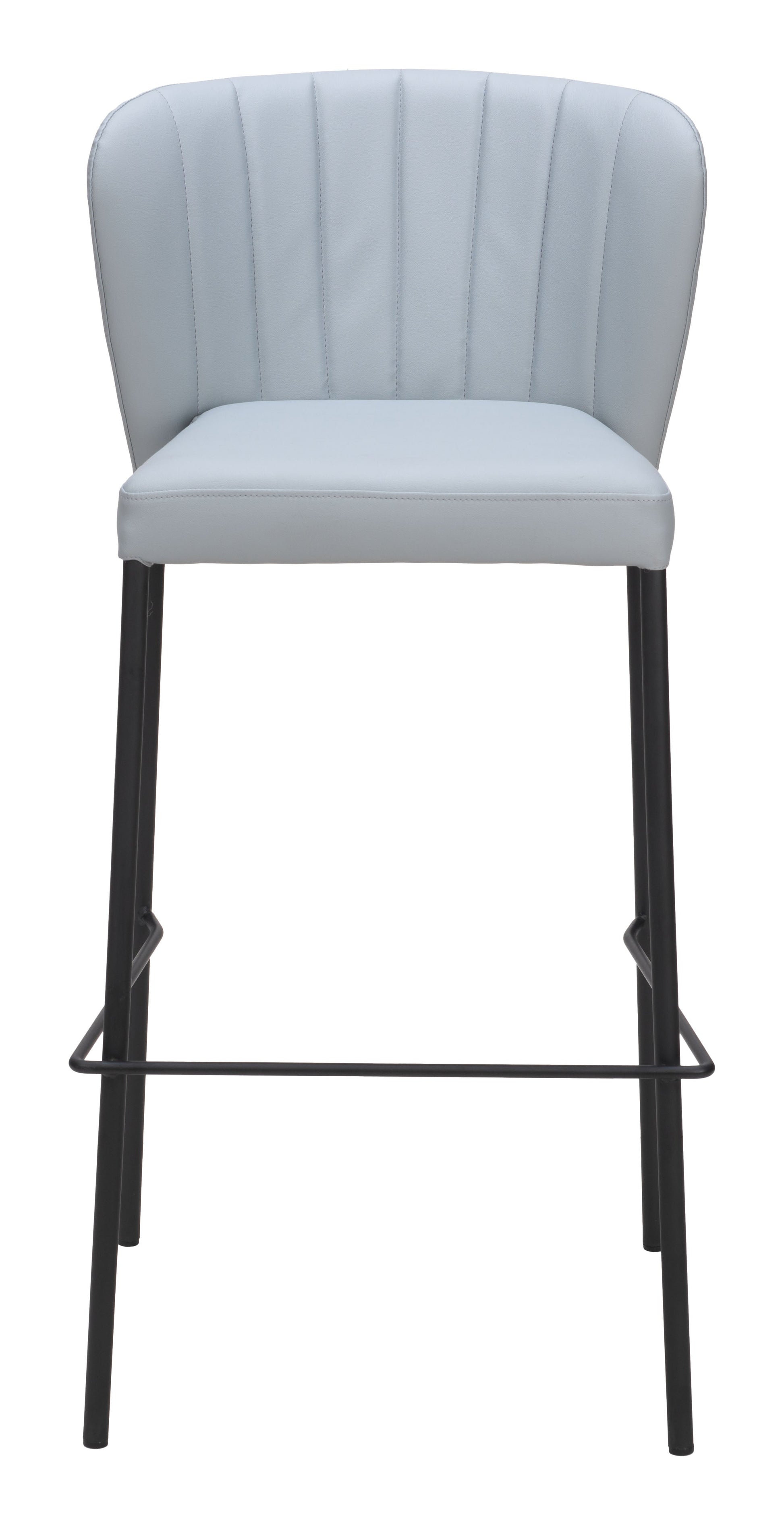 Linz Gray Barstool (Set of 2) - Ornate Home